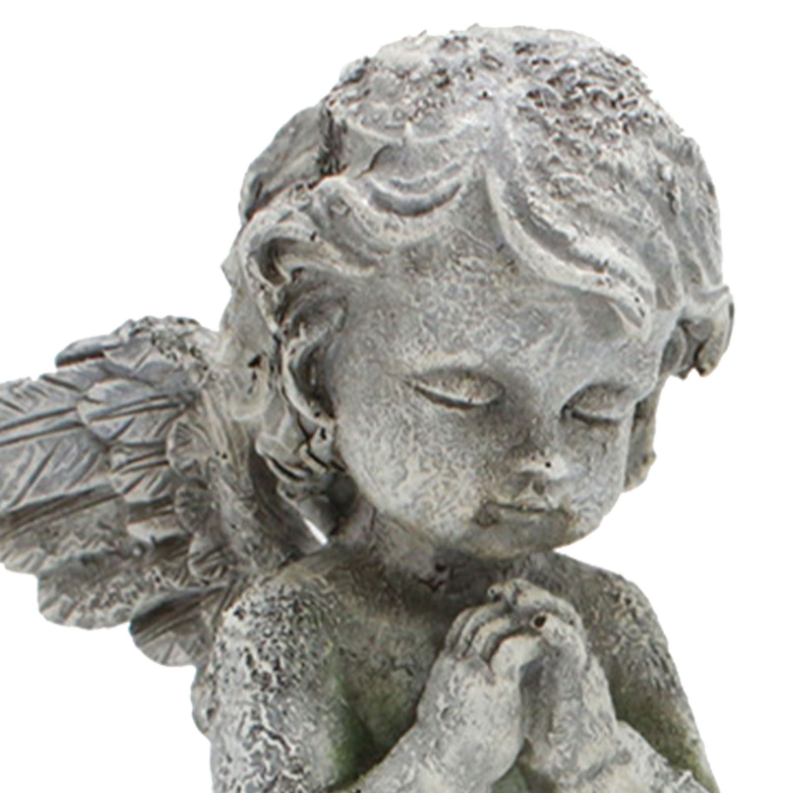 1 Pair Angel Garden Figurines Cute Adorable Home Decoration Resin Angel Garden view 2
