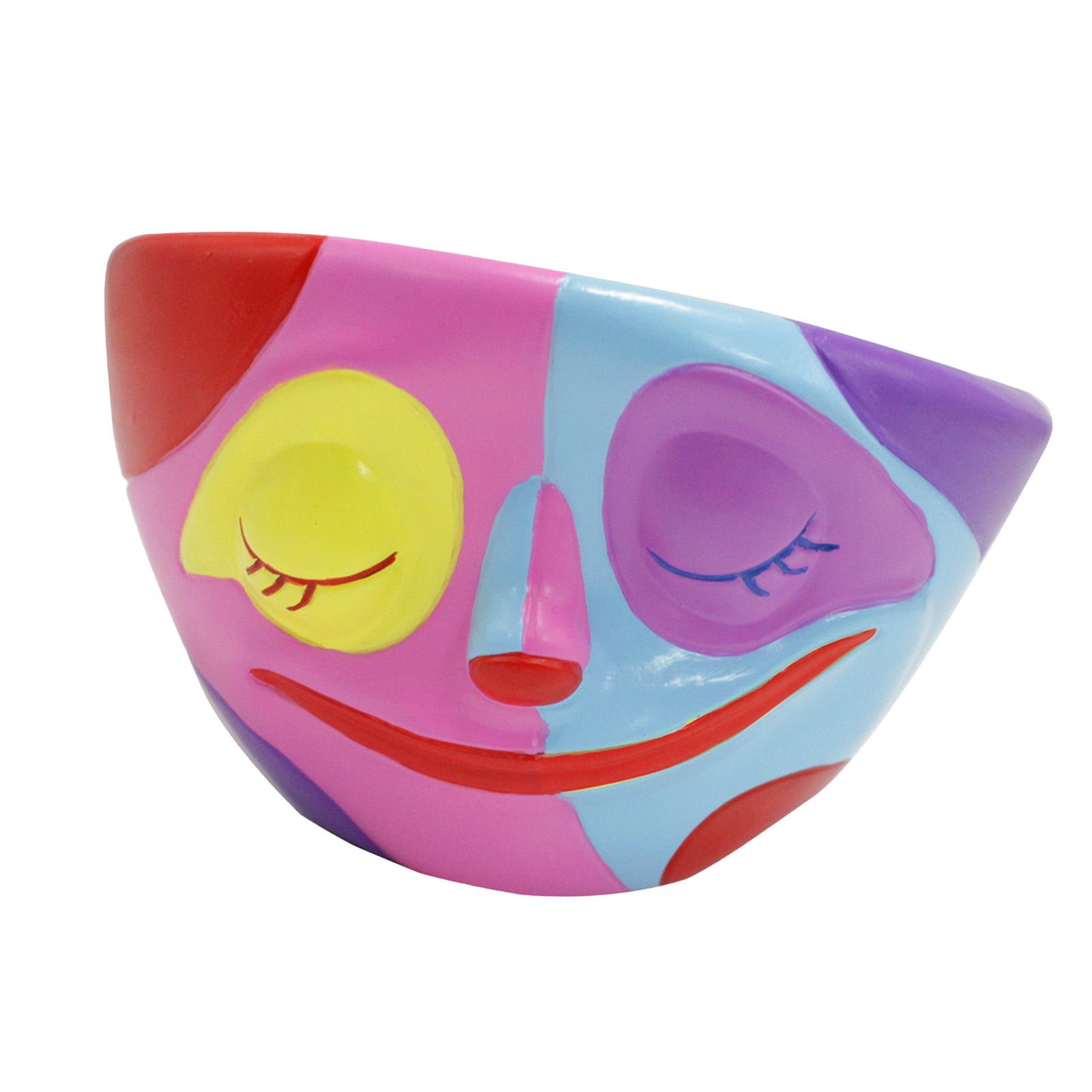 Face Succulent Planter Colorful Delicate Look Resin Flower Pot Home Decoration view 4
