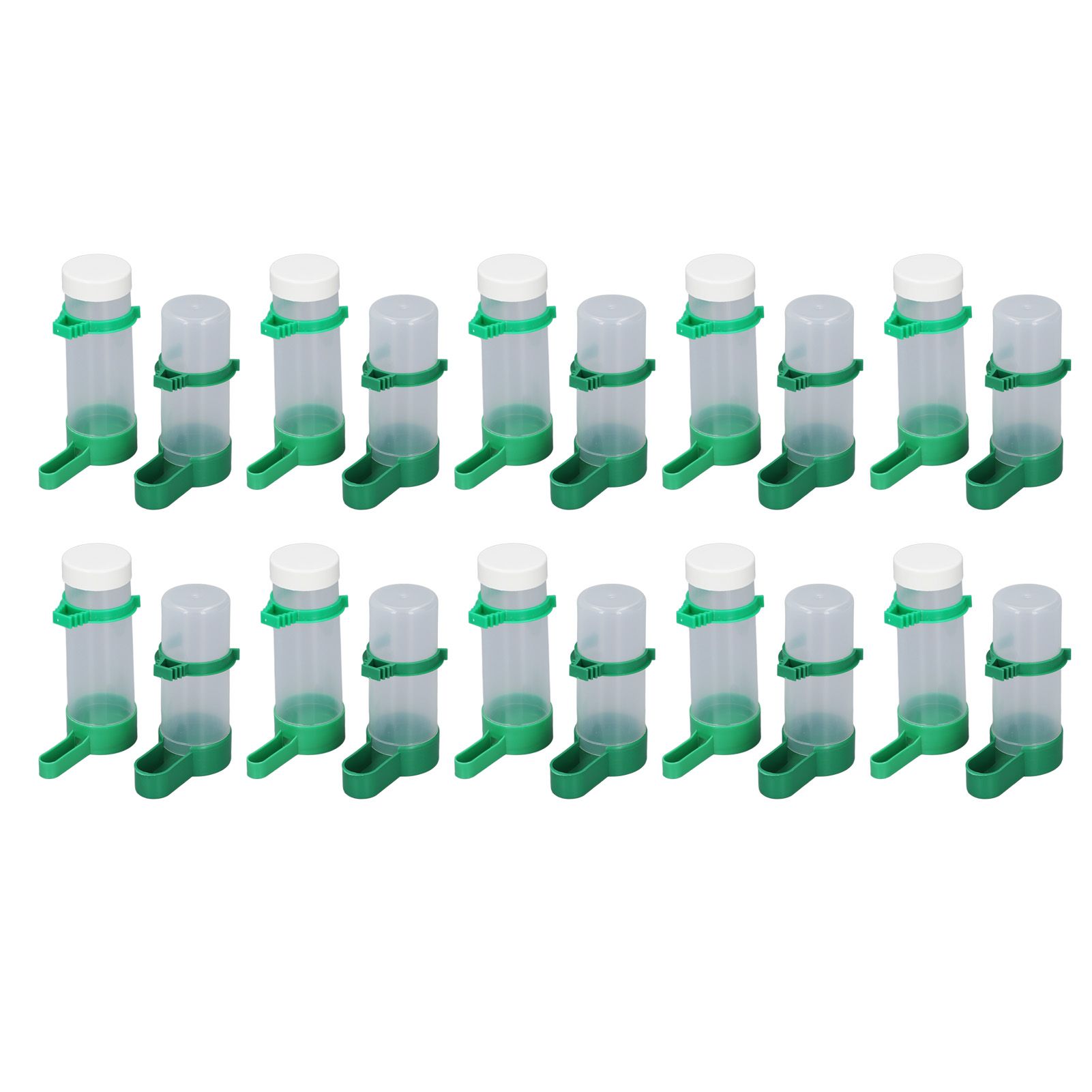 10 Set Bird Cage Water Feeder Set 140ml Water Dispenser and 150ml Bird Food view 6