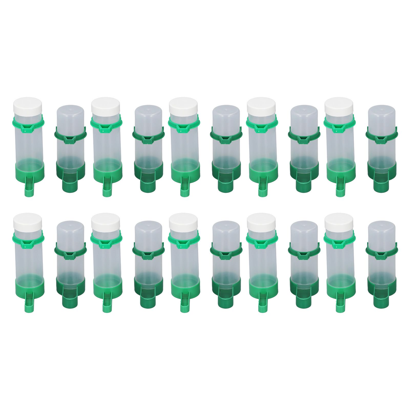 10 Set Bird Cage Water Feeder Set 140ml Water Dispenser and 150ml Bird Food view 8