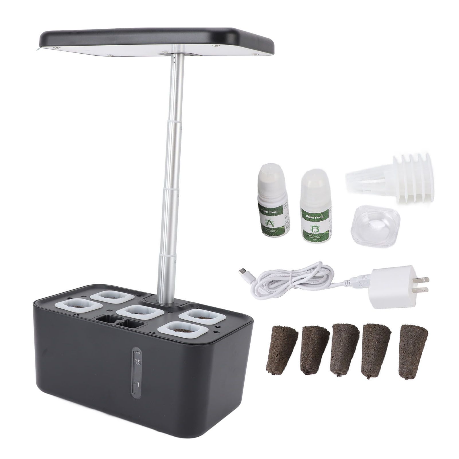 Hydroponics Growing System Space Saving Automatic Water Light Control LED view 3