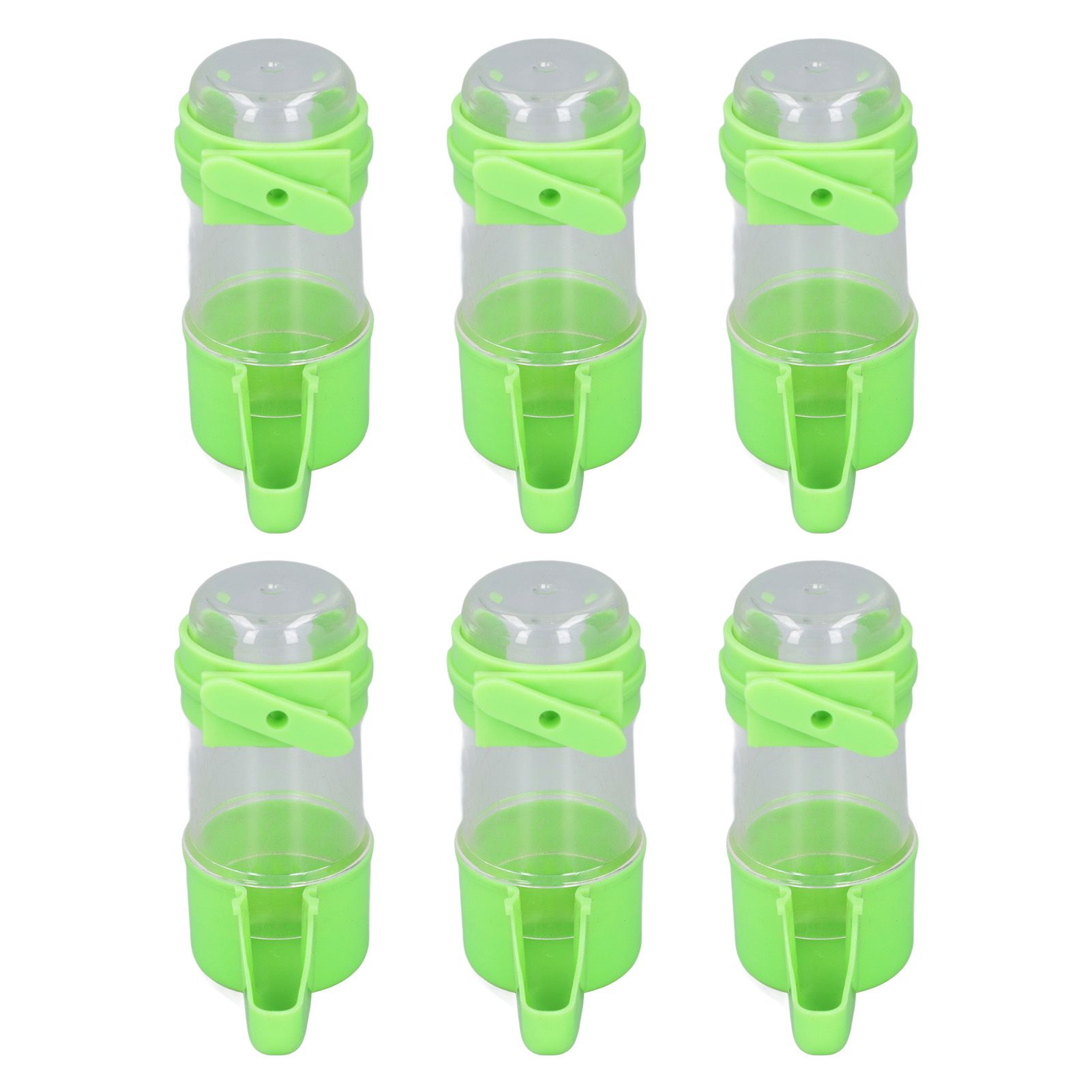 6pcs Birds Cage Water Feeder Professional Automatic Spill Proof Bird Water