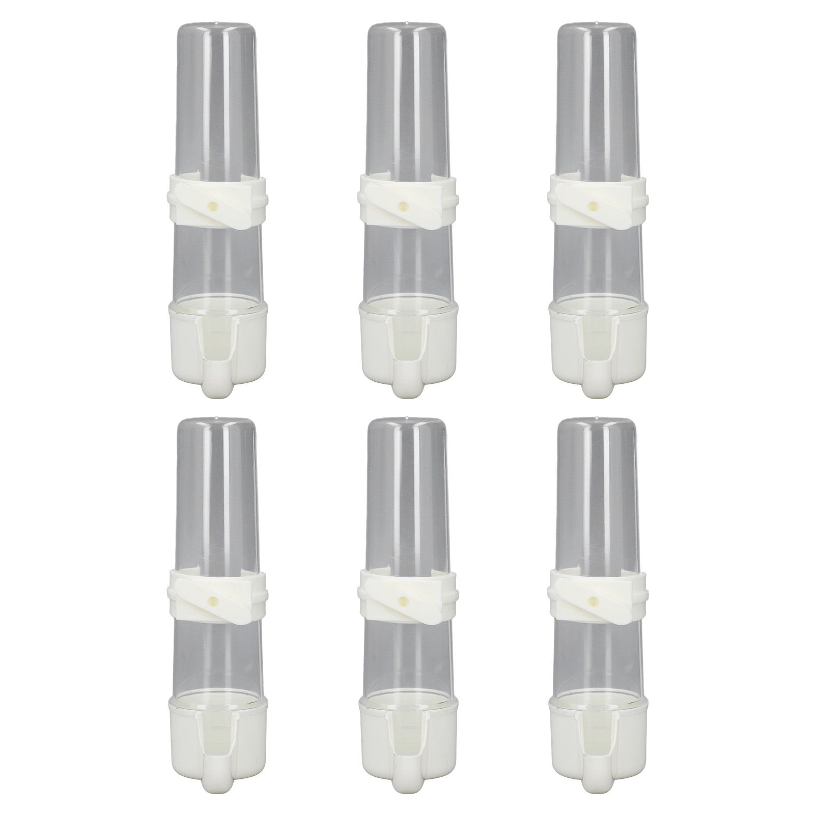 6pcs Birds Cage Water Feeder Professional Automatic Spill Proof Bird Water view 3