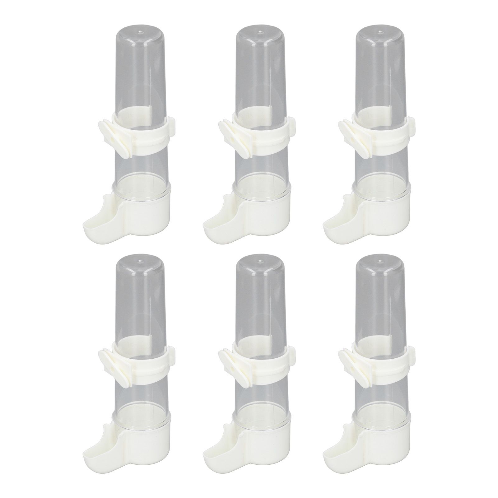 6pcs Birds Cage Water Feeder Professional Automatic Spill Proof Bird Water view 4