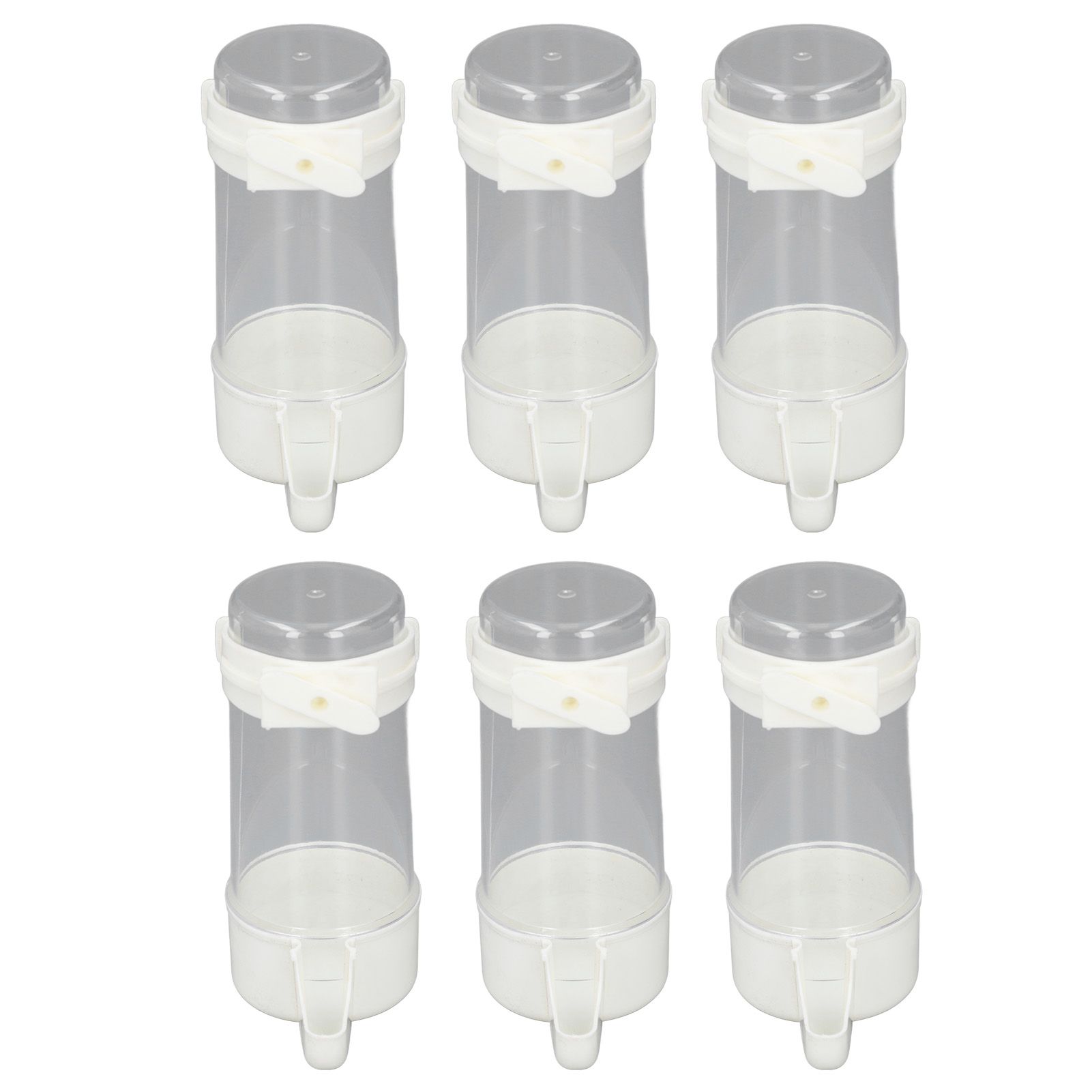 6pcs Birds Cage Water Feeder Professional Automatic Spill Proof Bird Water