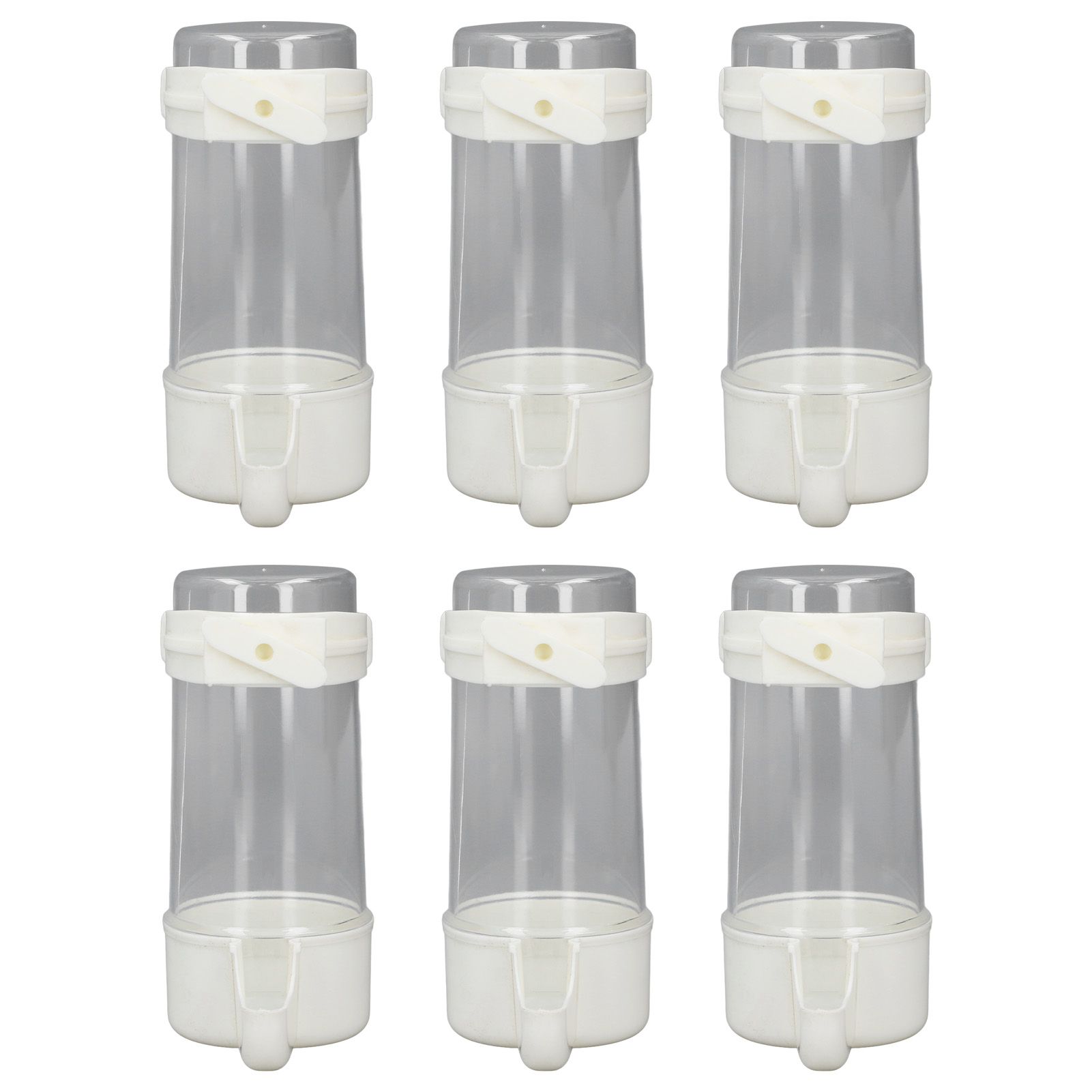 6pcs Birds Cage Water Feeder Professional Automatic Spill Proof Bird Water view 3