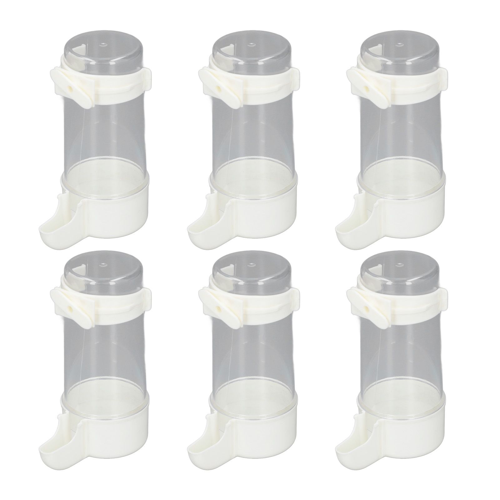 6pcs Birds Cage Water Feeder Professional Automatic Spill Proof Bird Water view 4