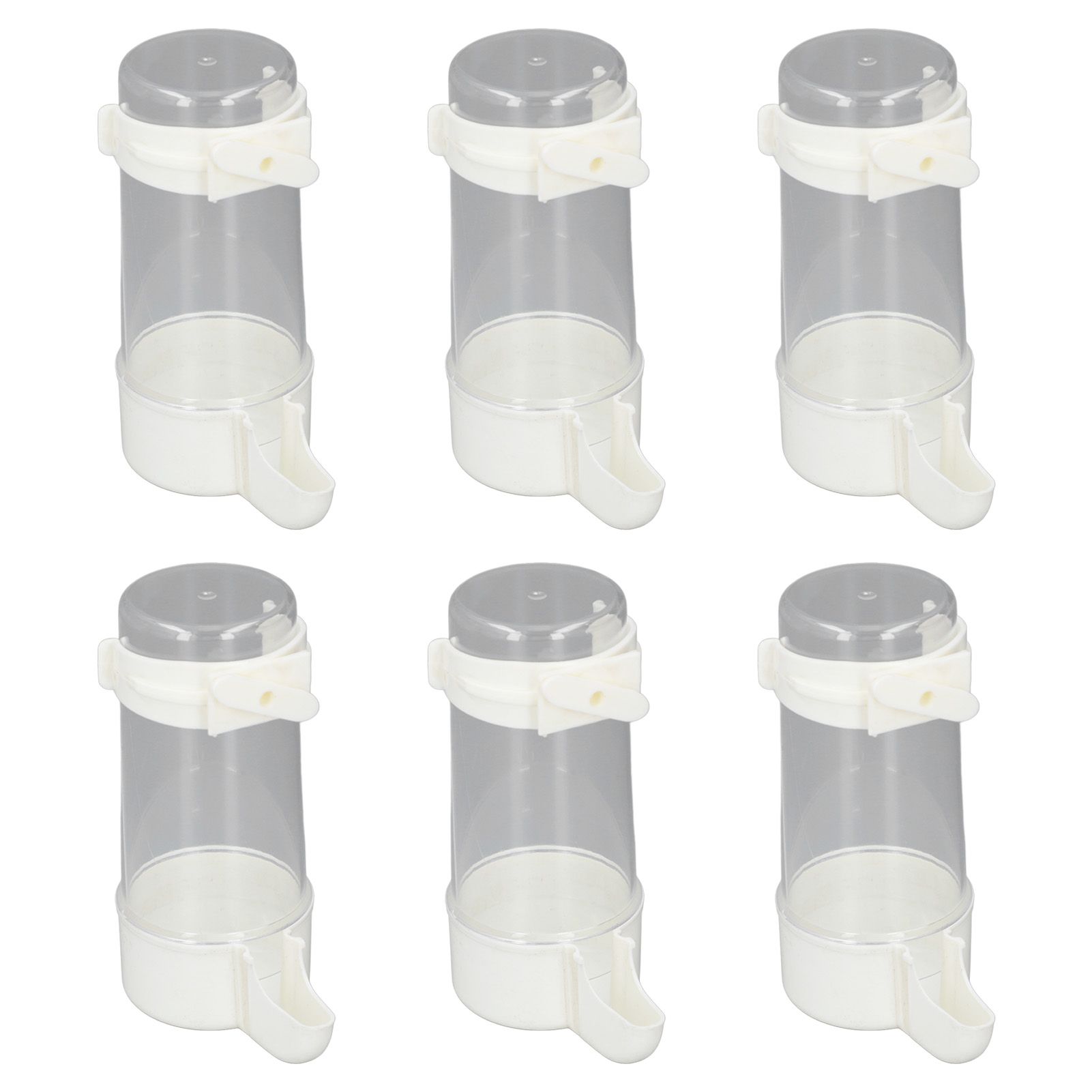 6pcs Birds Cage Water Feeder Professional Automatic Spill Proof Bird Water view 9