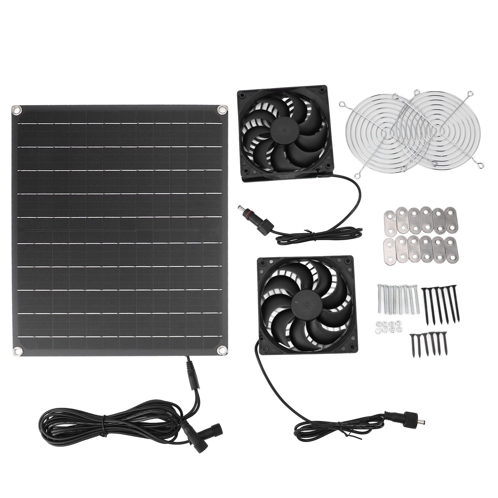 Solar Exhaust Fan IPX7 Waterproof Monocrystalline 15W 12V Solar Panel view 3