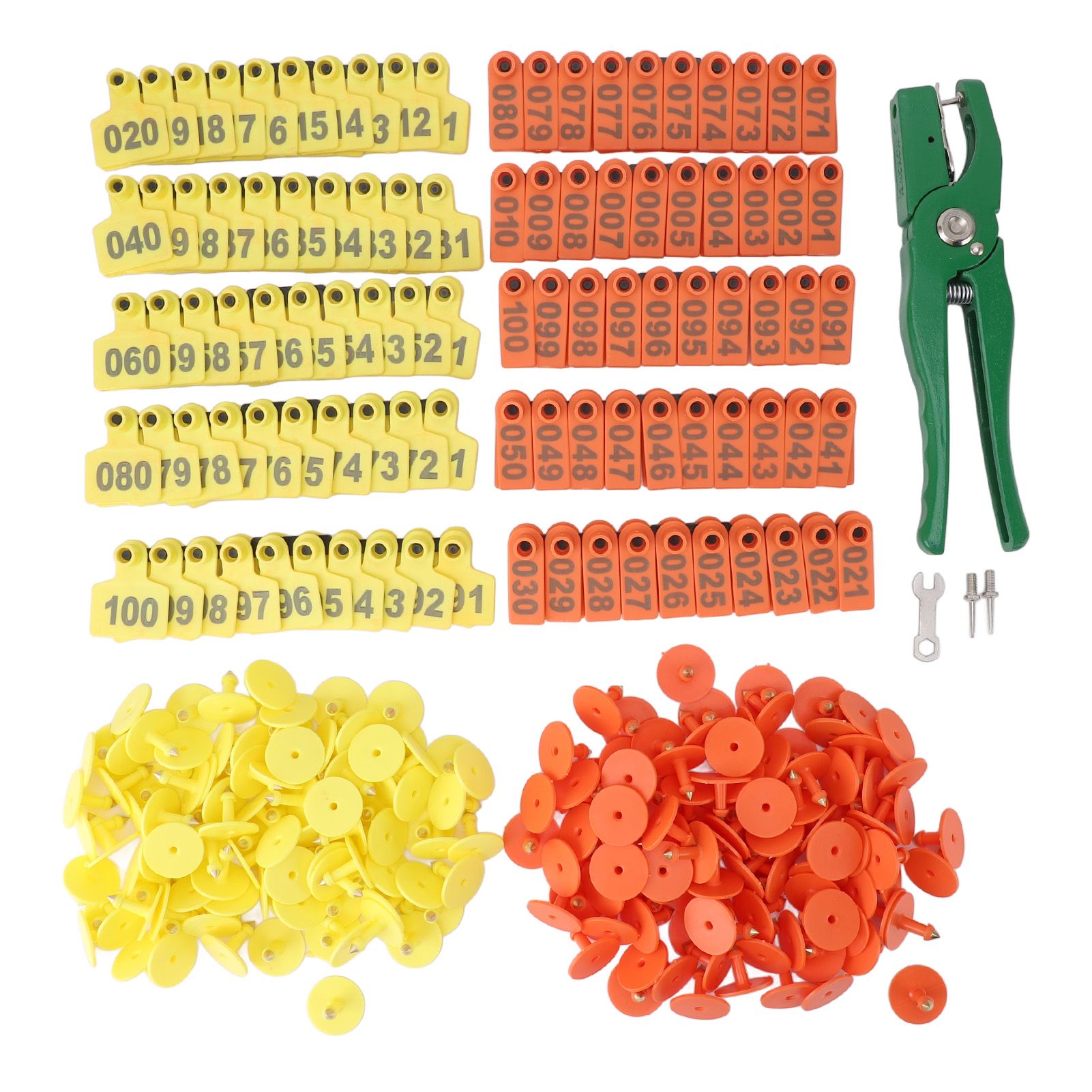 Ear Tag and Pliers Set Livestock Ear Tag Applicator and Bright Colors Cattle view 3