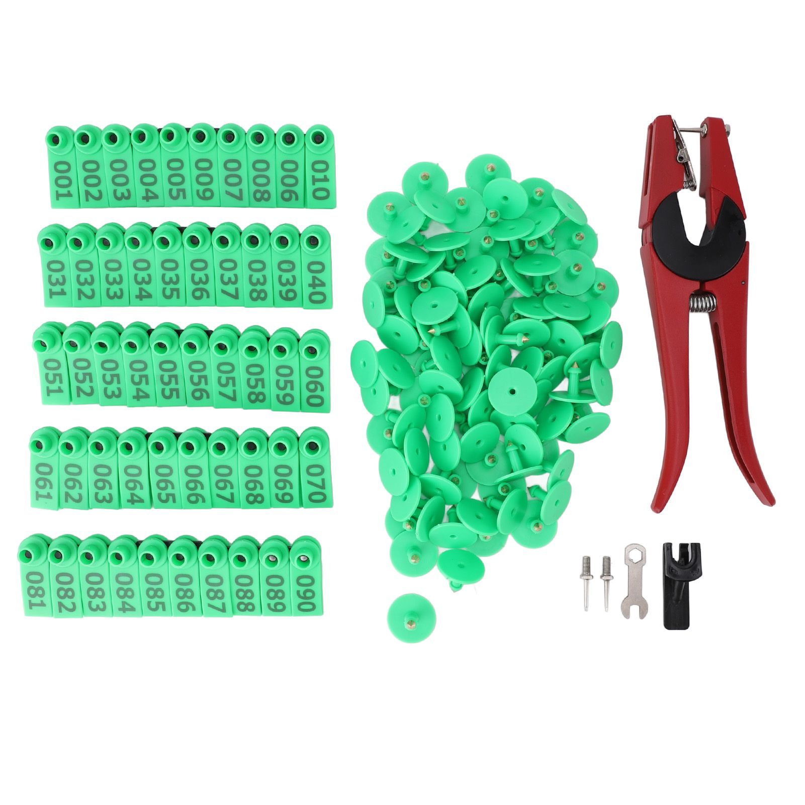 Ear Tag and Pliers Set Livestock Ear Tag Applicator and Bright Colors Cattle view 3
