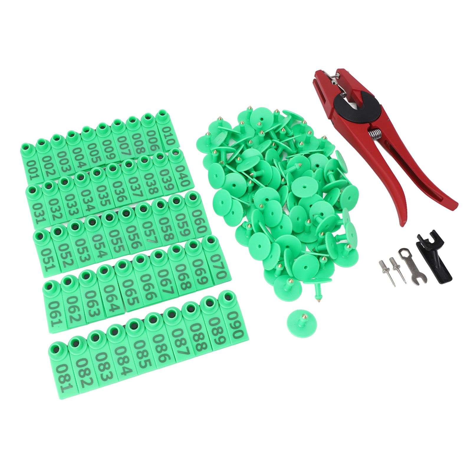 Ear Tag and Pliers Set Livestock Ear Tag Applicator and Bright Colors Cattle view 4