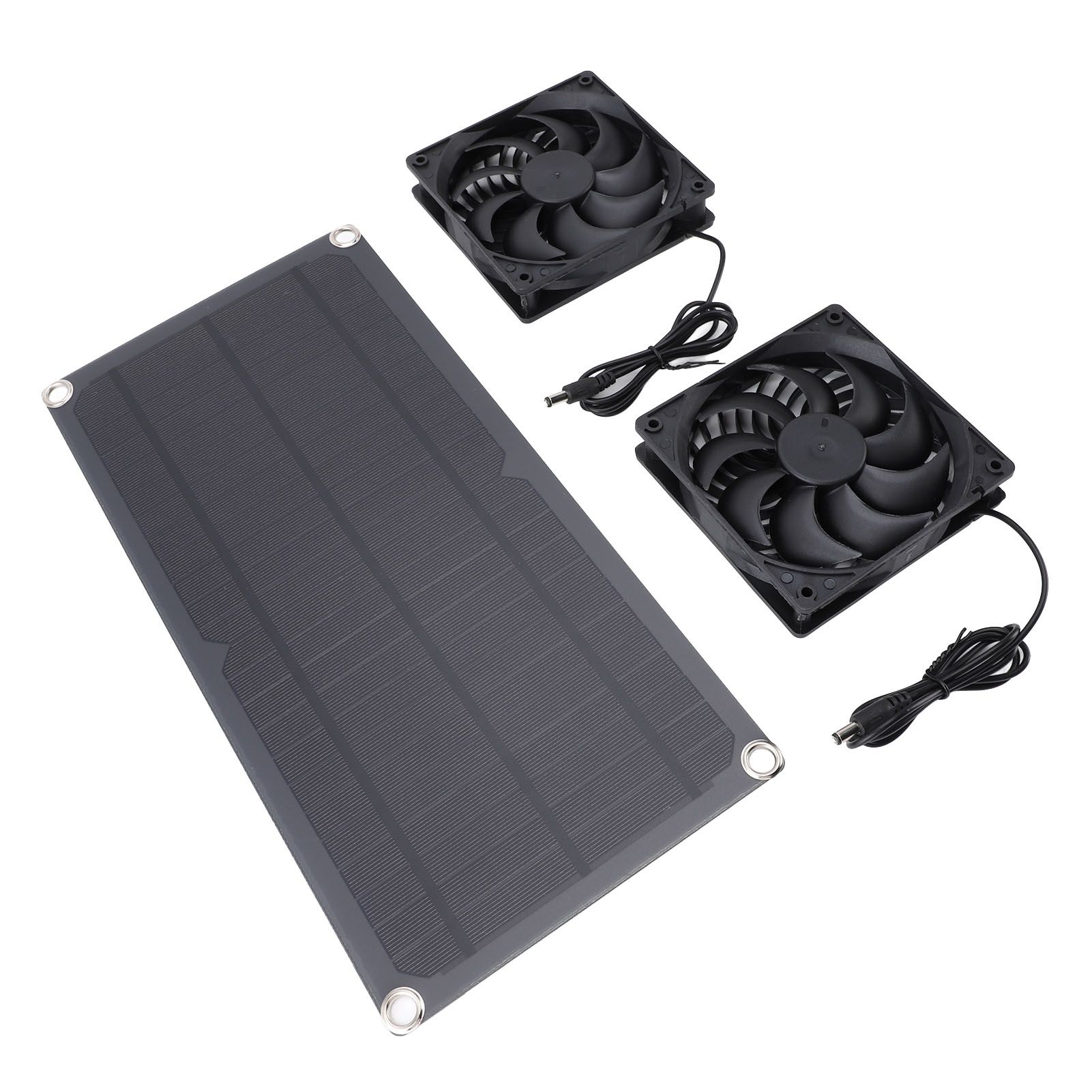 Solar Panel Exhaust Fan Kit 10W Monocrystalline Silent Automatic Charging — image 1