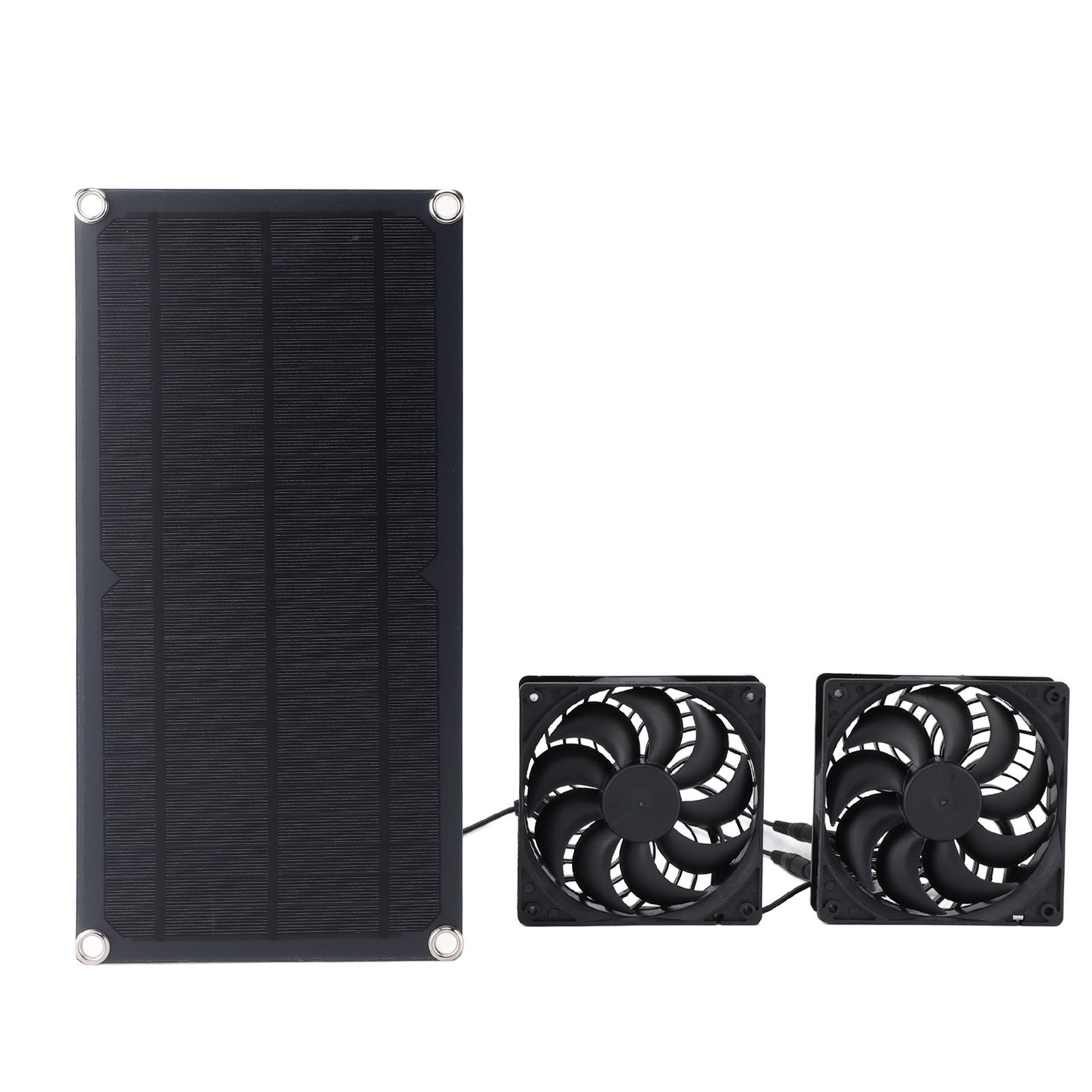 Solar Panel Exhaust Fan Kit 10W Monocrystalline Silent Automatic Charging view 2
