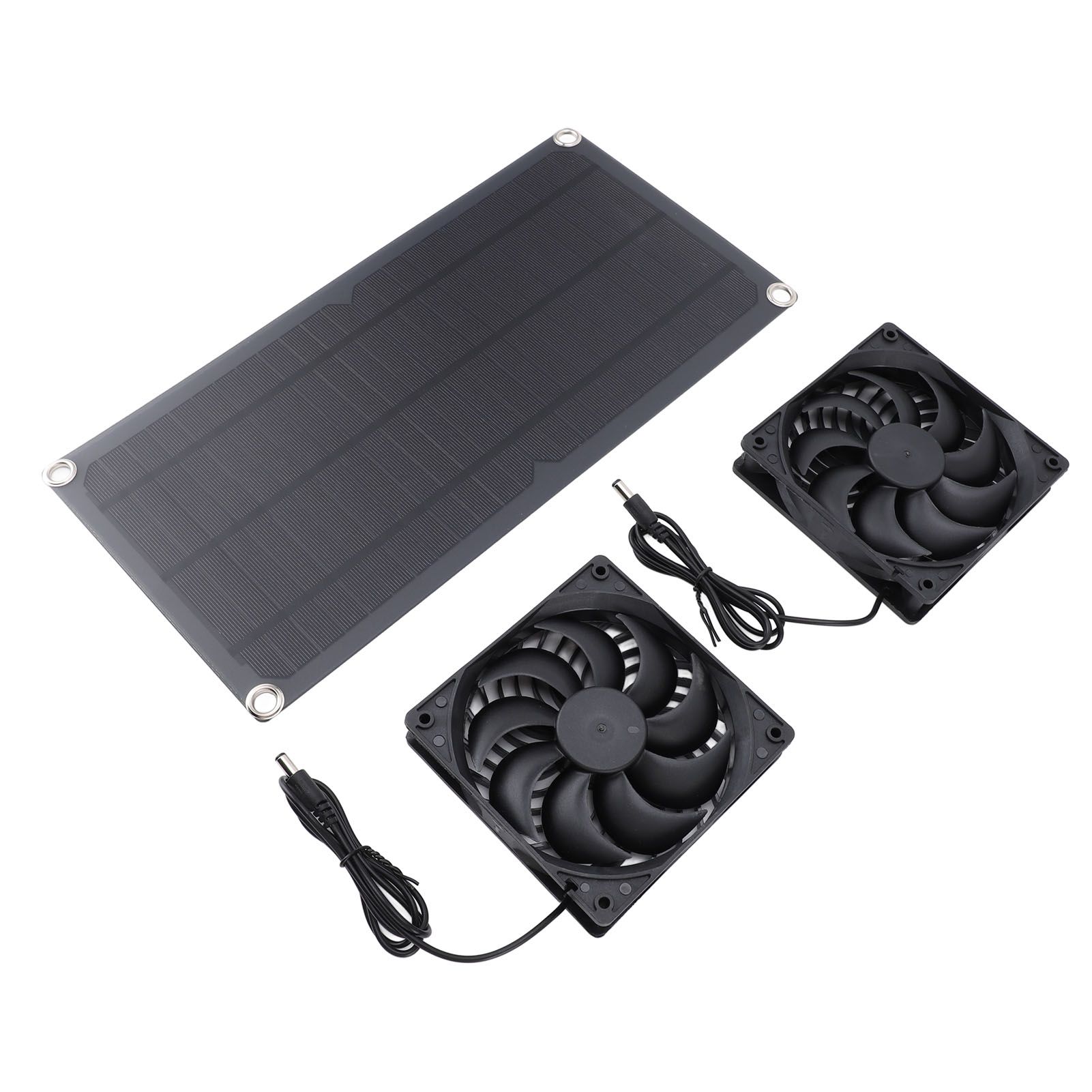 Solar Panel Exhaust Fan Kit 10W Monocrystalline Silent Automatic Charging view 4
