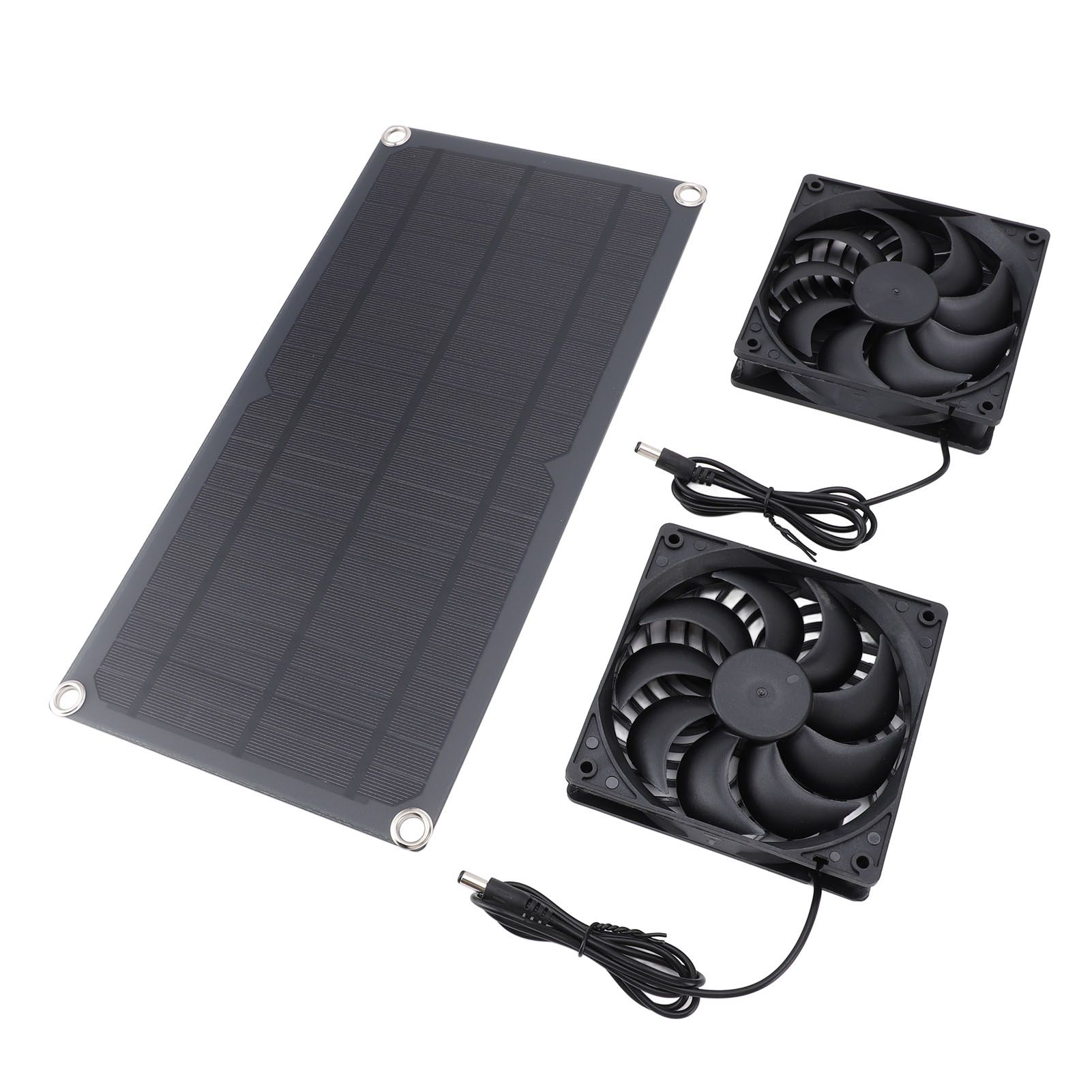 Solar Panel Exhaust Fan Kit 10W Monocrystalline Silent Automatic Charging view 6