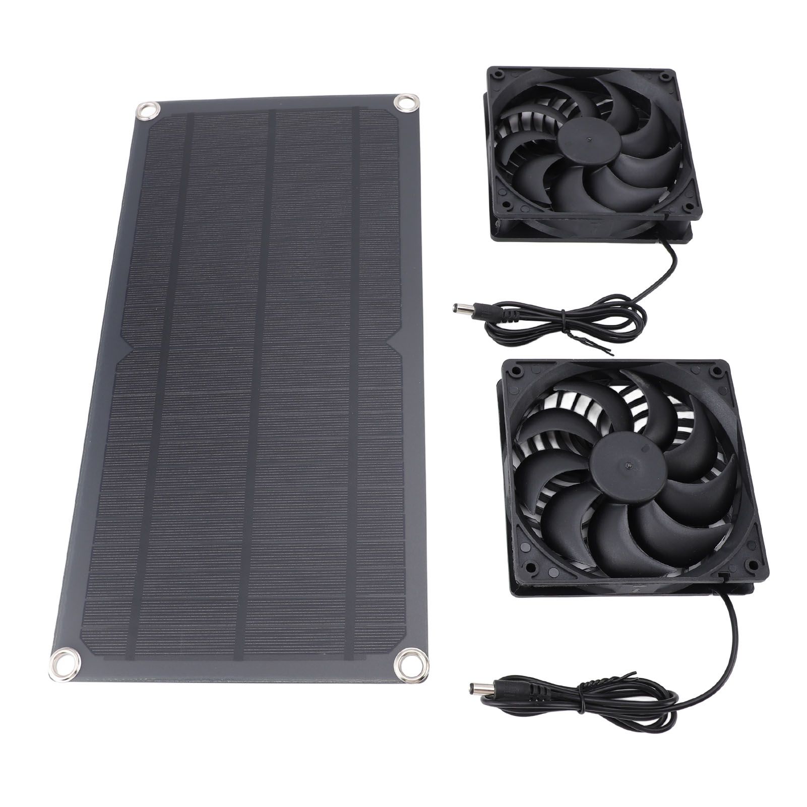 Solar Panel Exhaust Fan Kit 10W Monocrystalline Silent Automatic Charging view 8