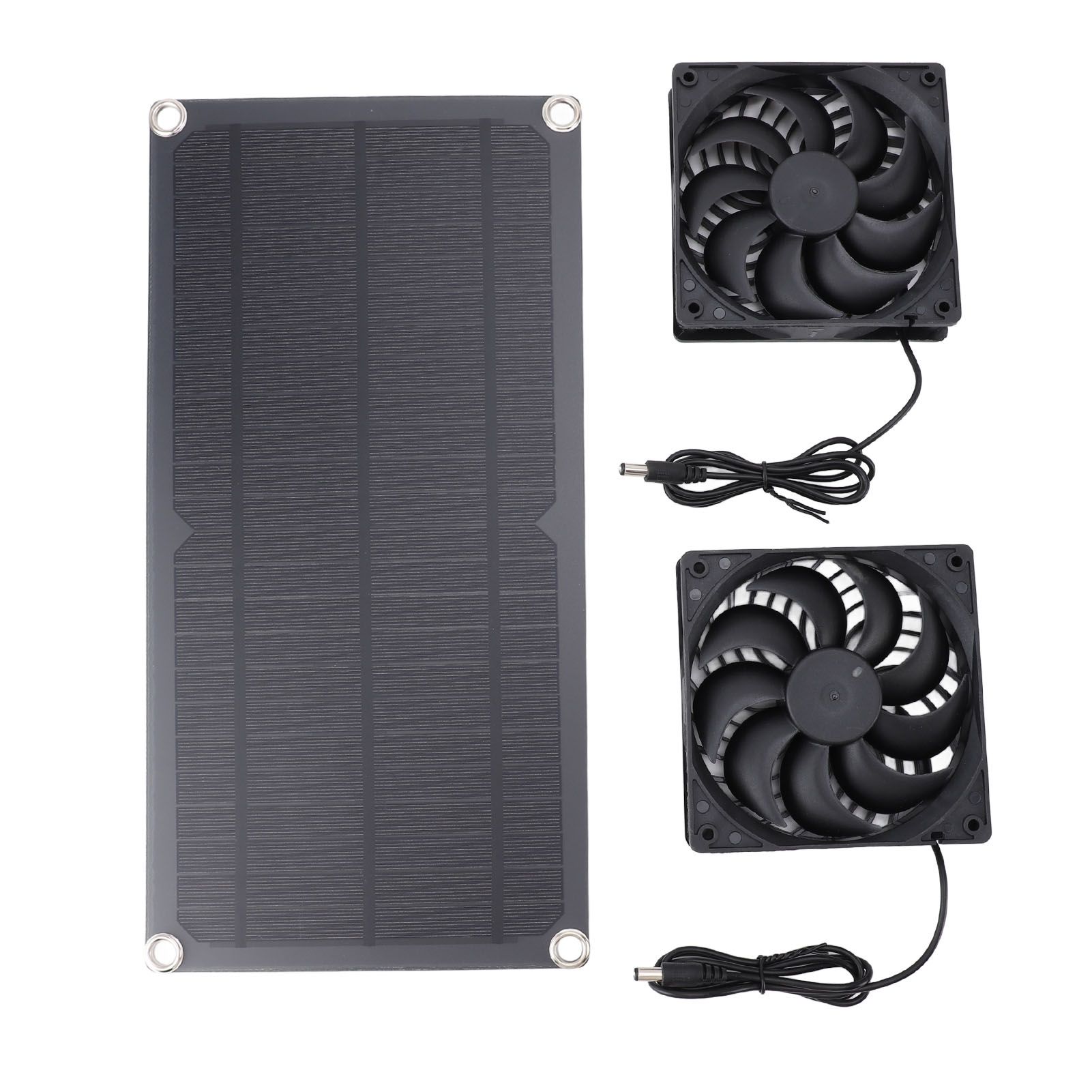 Solar Panel Exhaust Fan Kit 10W Monocrystalline Silent Automatic Charging view 9