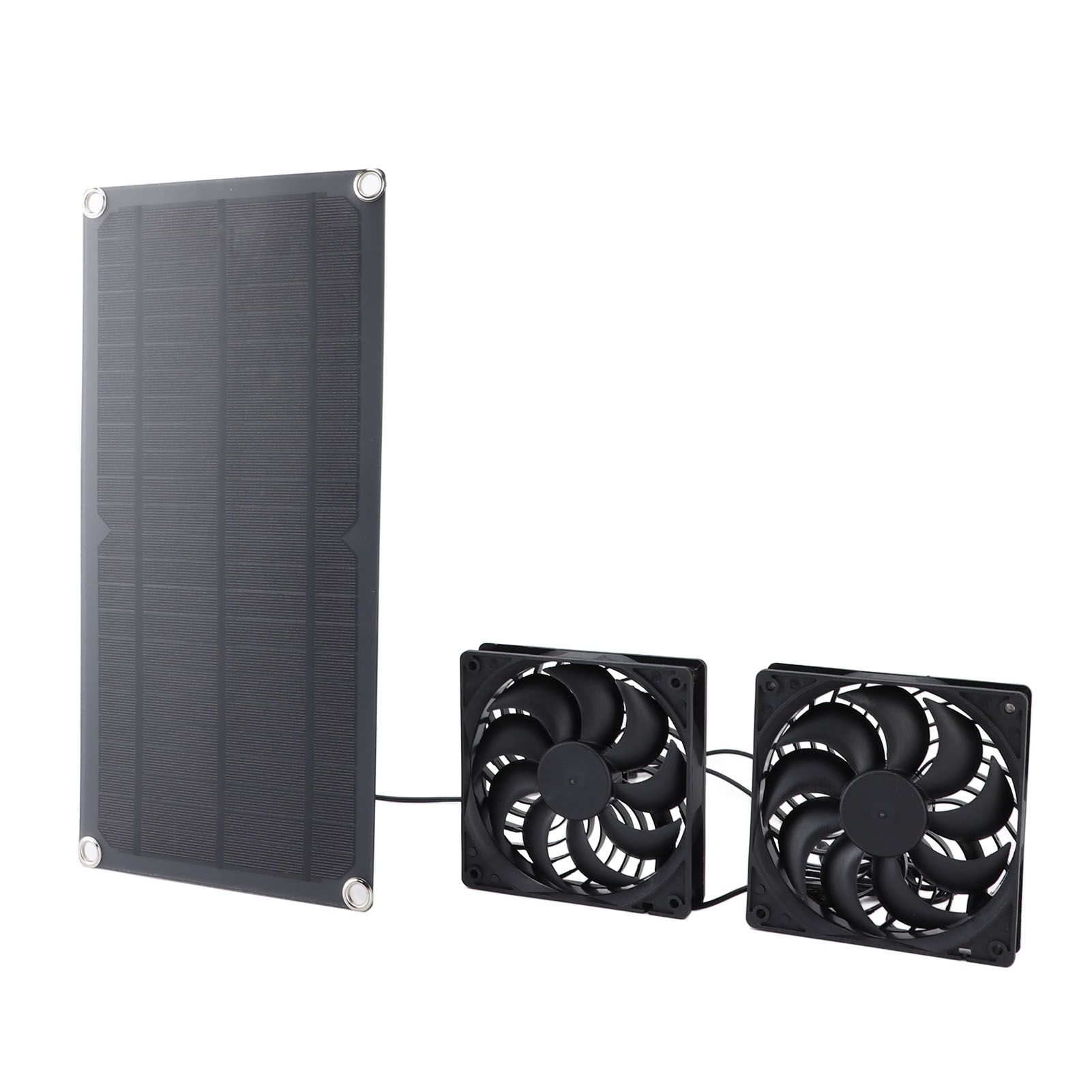 Solar Panel Exhaust Fan Kit 10W Monocrystalline Silent Automatic Charging view 12