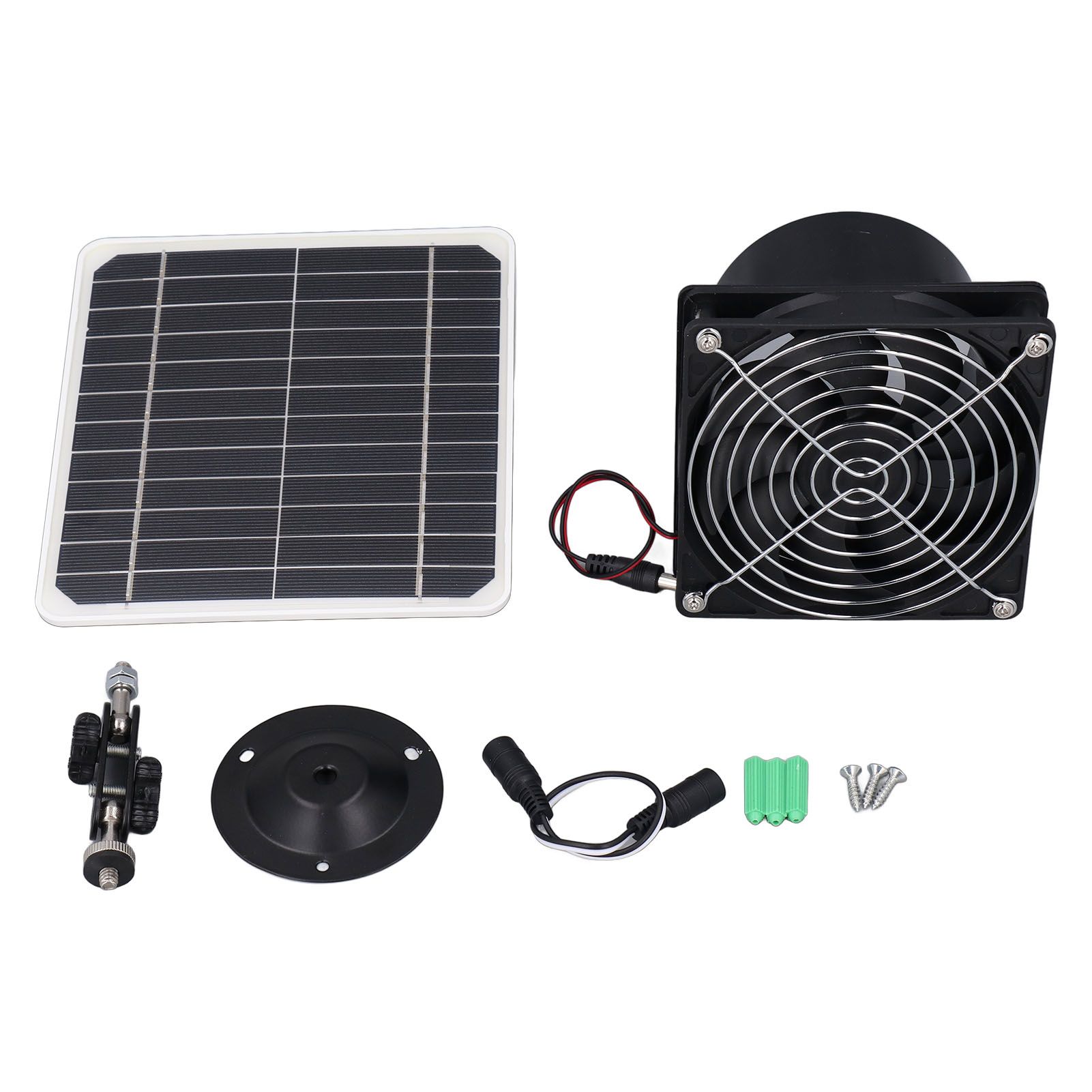 6.5 Inch Solar Powered Exhaust Fan 50W 12V ABS Monocrystalline Silicon Solar view 3