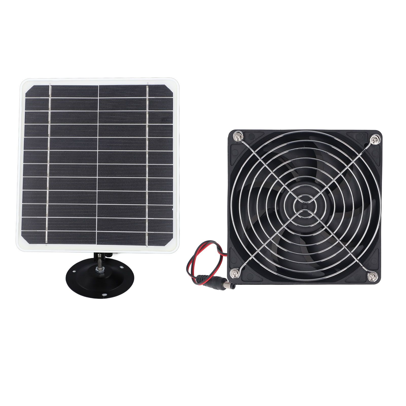 6.5 Inch Solar Powered Exhaust Fan 50W 12V ABS Monocrystalline Silicon Solar view 4