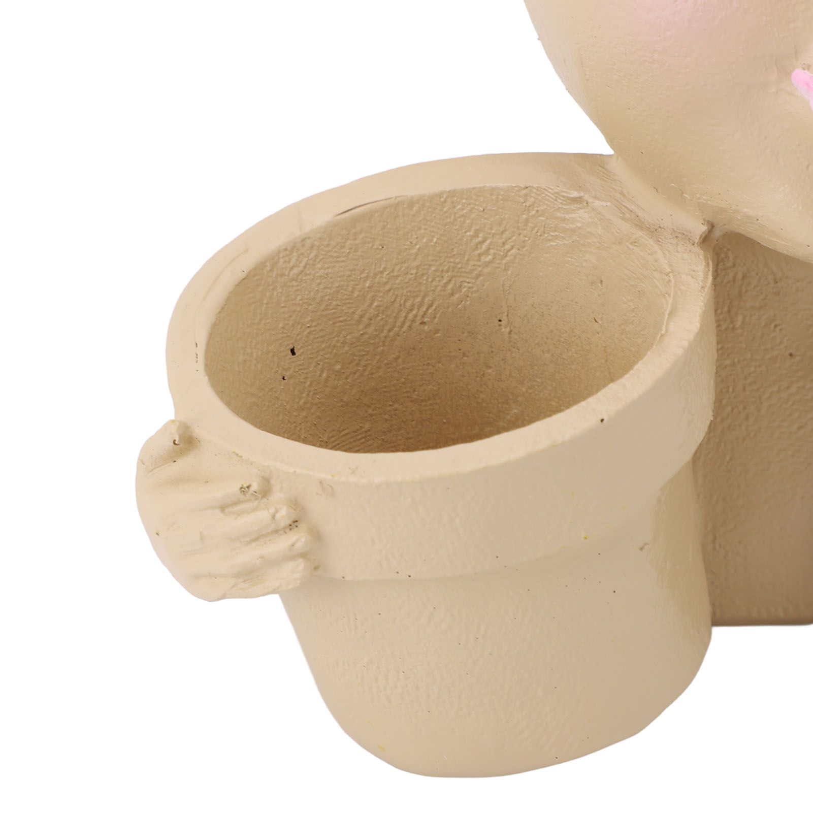 Face Planter Resin Fade Proof Unique Face Succulent Pot with Drainage Hole for view 5