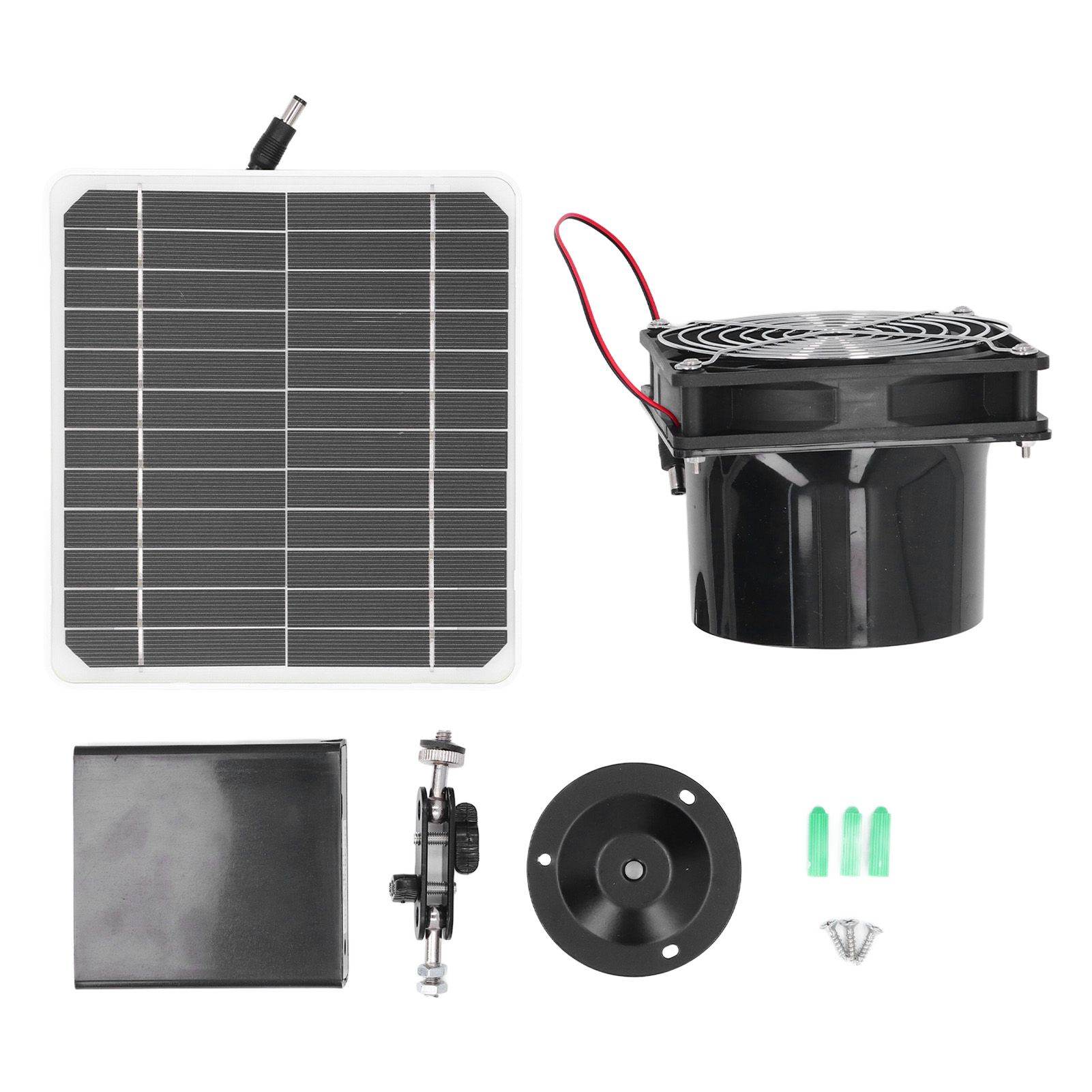 Solar Powered Exhaust Fan Monocrystalline 50W 12V 6.5 Inch Solar Panel Fan Kit view 3