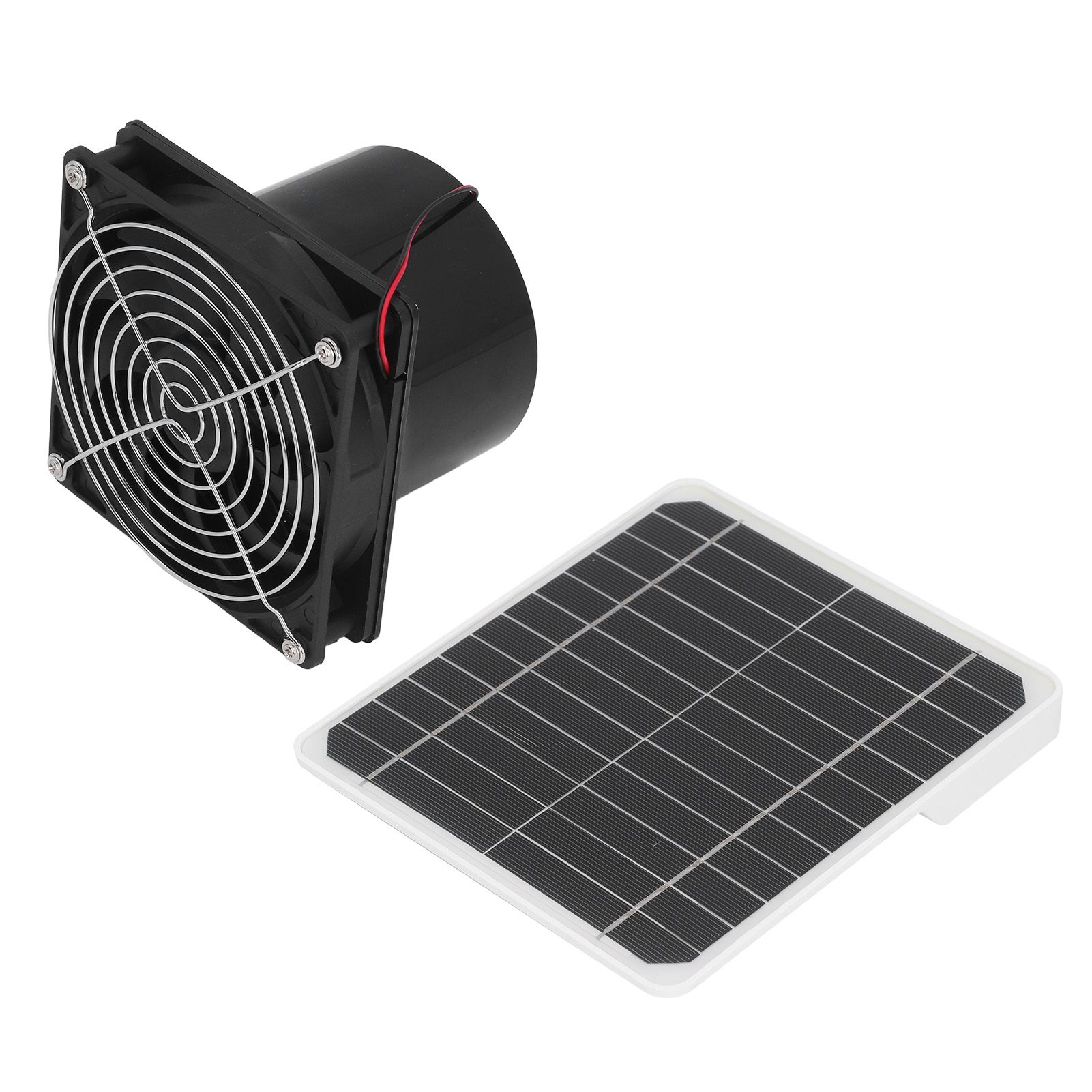 Solar Powered Exhaust Fan Monocrystalline 50W 12V 6.5 Inch Solar Panel Fan Kit view 4