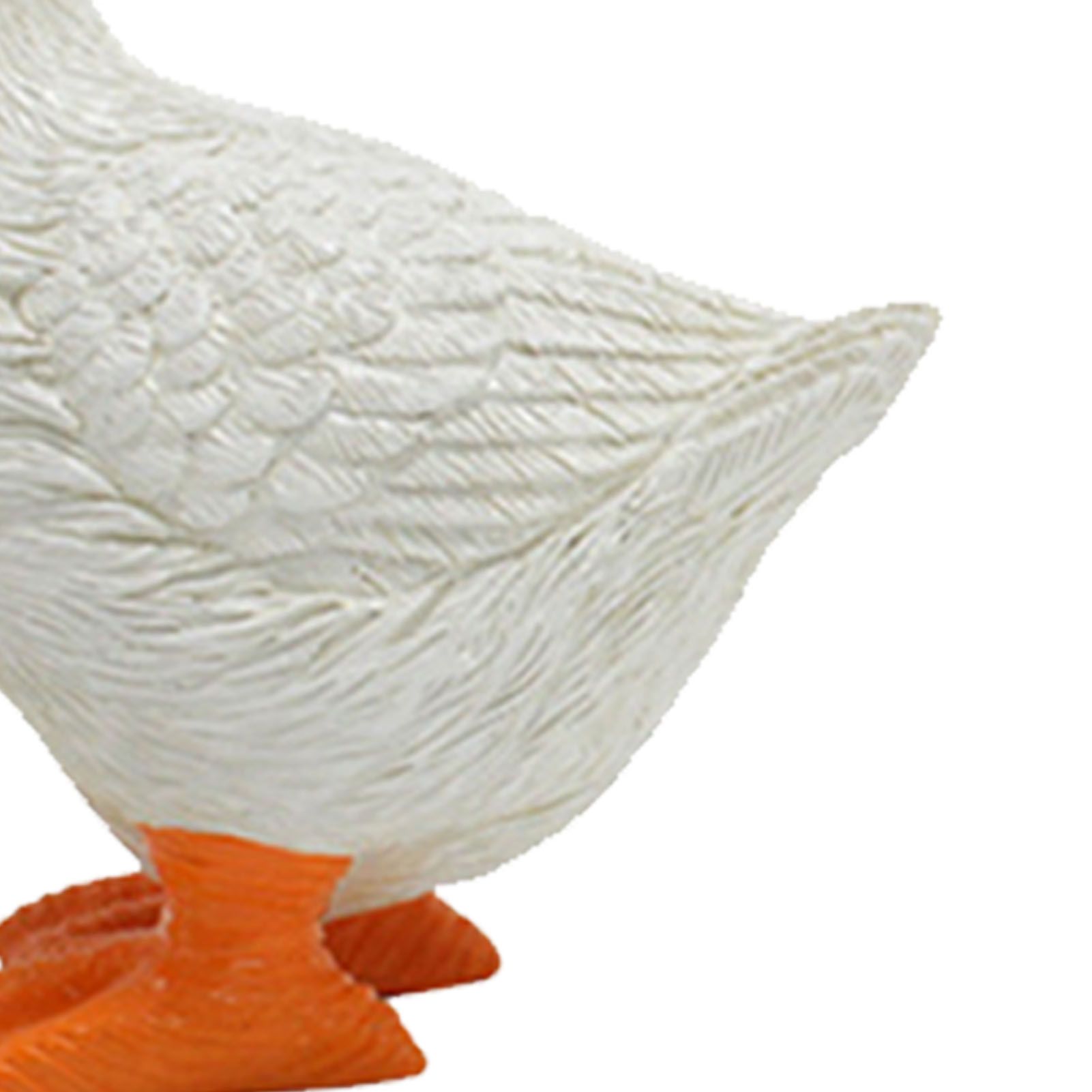 Funny Simulated Goose Resin Statue Goose Family Statues Animal Ornament Decor view 2