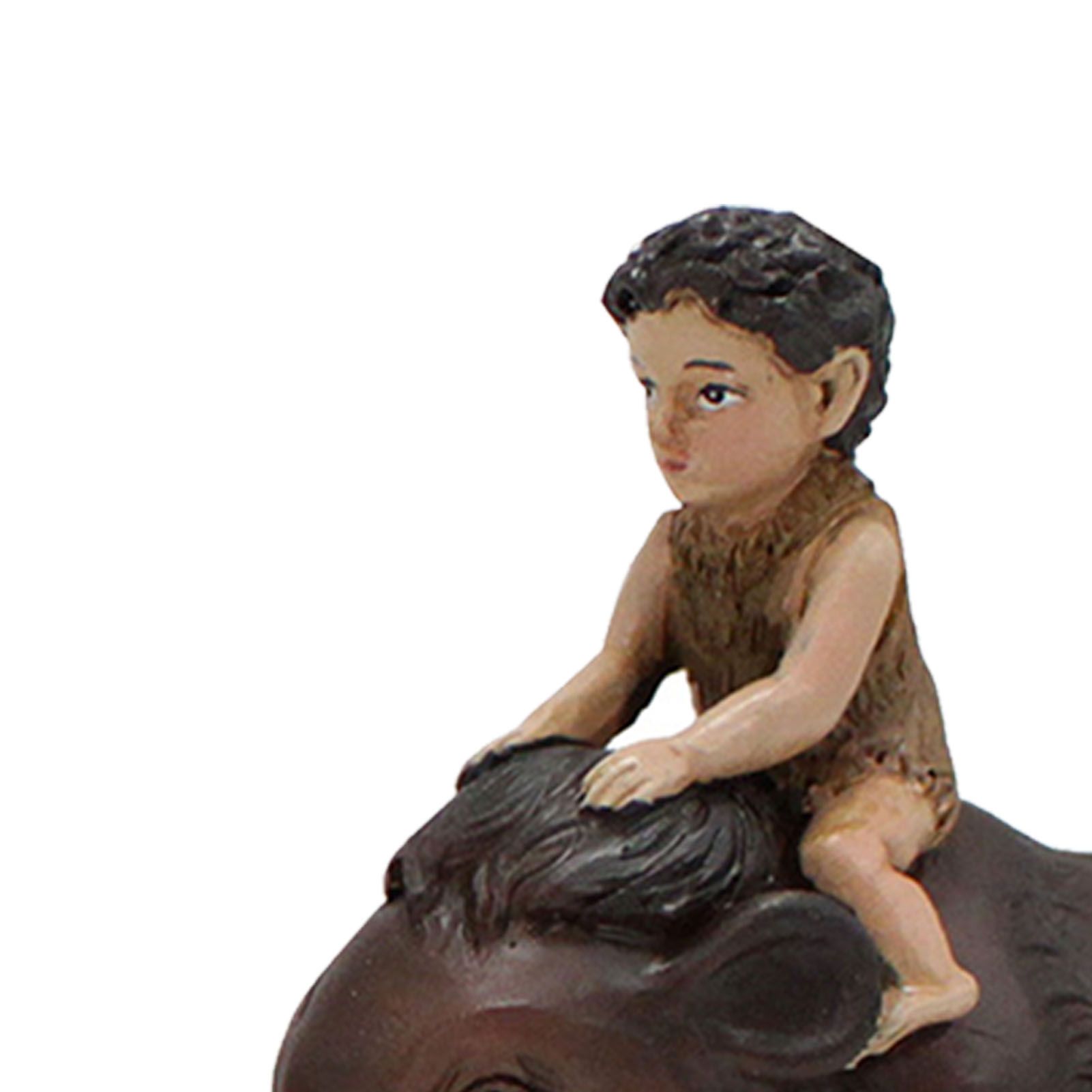 Woolly Mammoth Wildman Statue Resin Miniature Human Figurine for Outdoor view 2