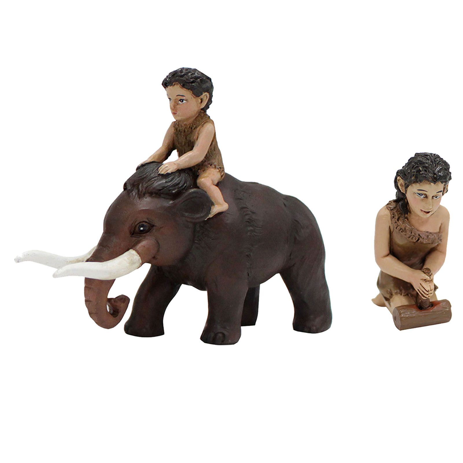 Woolly Mammoth Wildman Statue Resin Miniature Human Figurine for Outdoor view 6