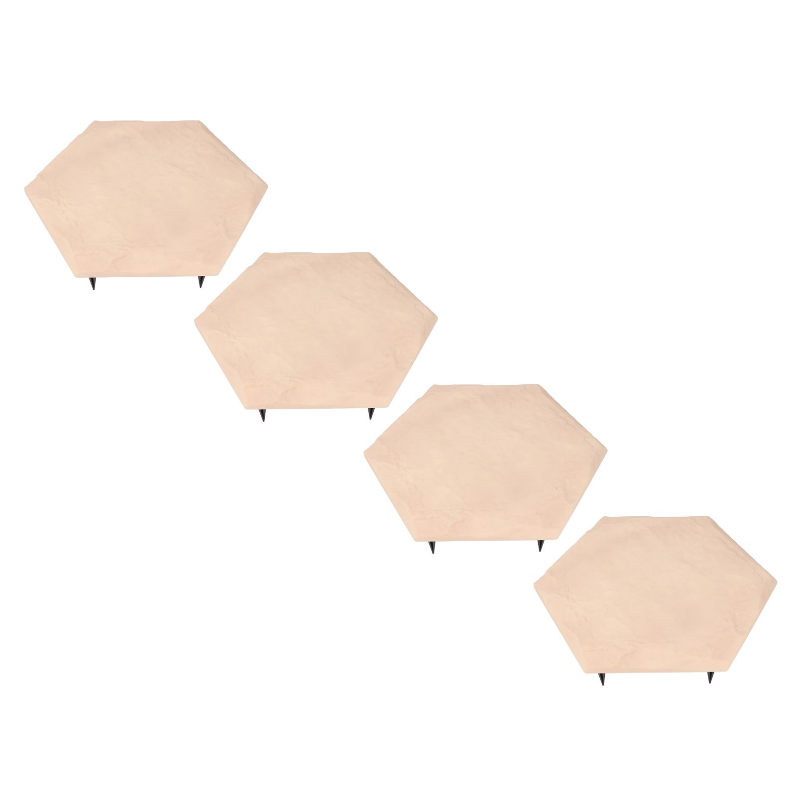 4pcs Stepping Stones Outdoor with 24pcs Ground Stakes Weather Resistant view 4