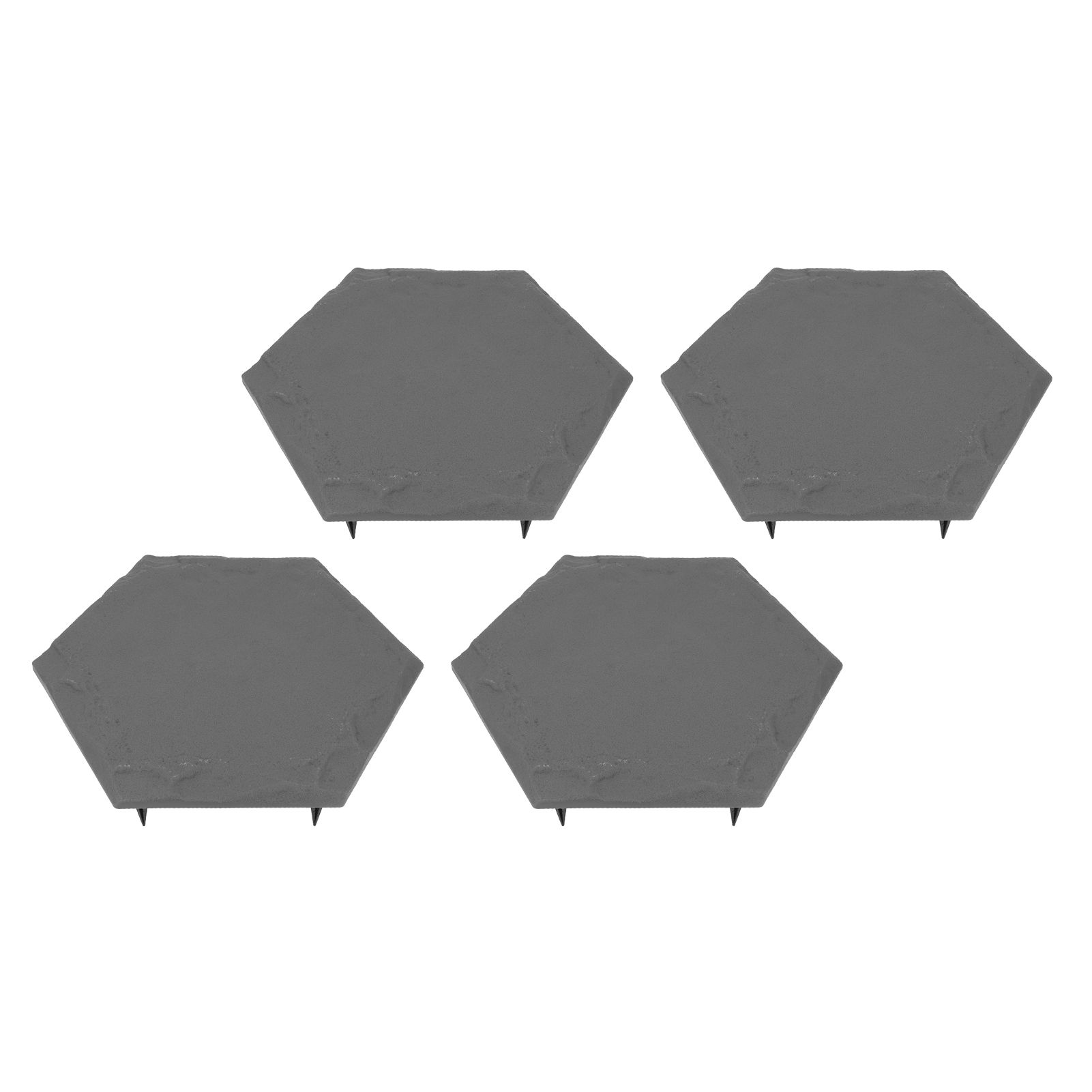 4pcs Stepping Stones Outdoor with 24pcs Ground Stakes Weather Resistant view 6