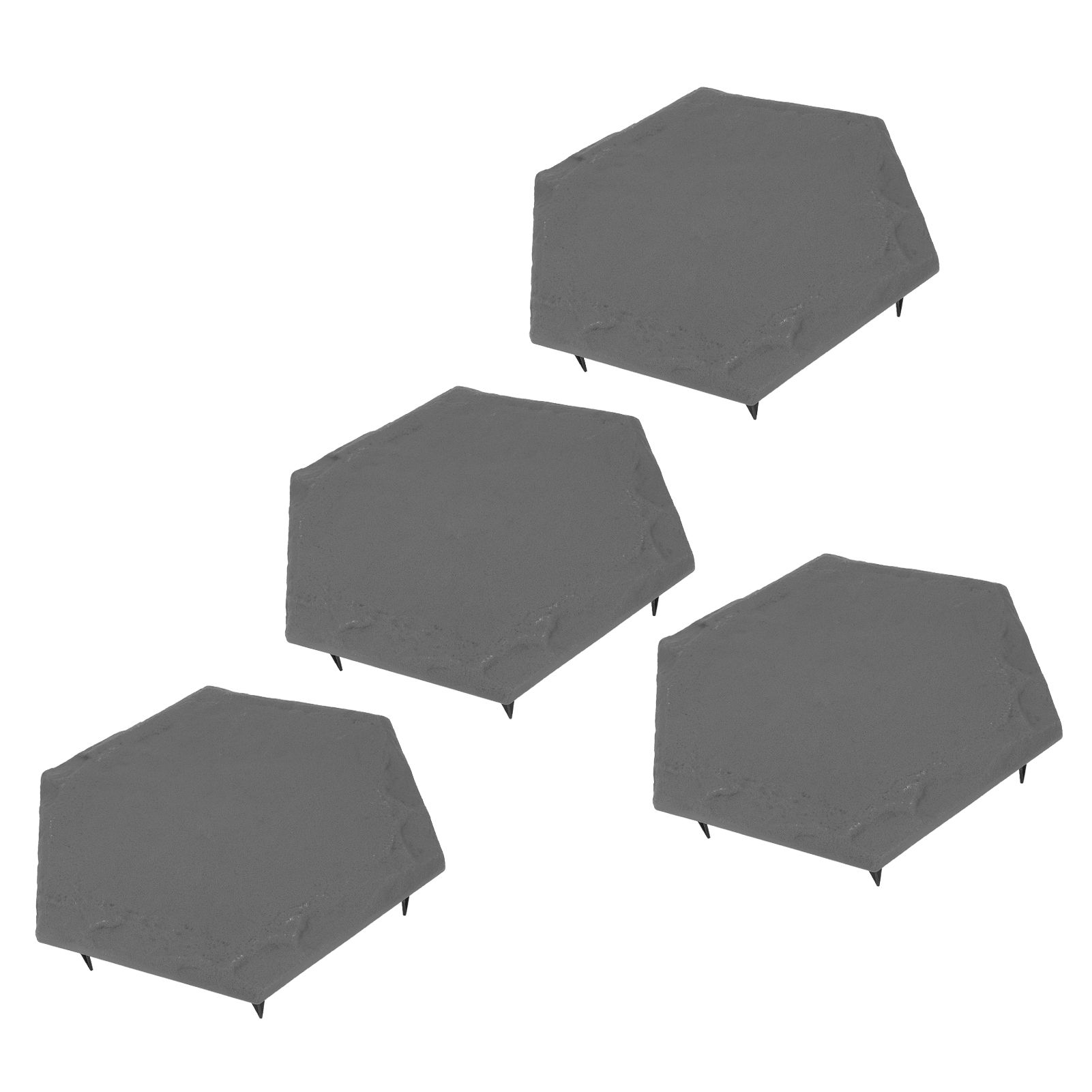 4pcs Stepping Stones Outdoor with 24pcs Ground Stakes Weather Resistant view 10