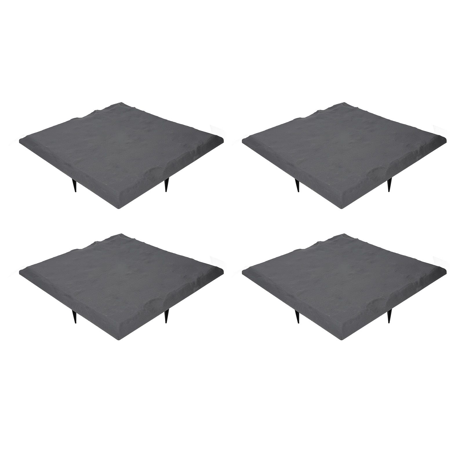 Stepping Stone with Ground Stakes Polypropylene Resin Weatherproof Garden view 8
