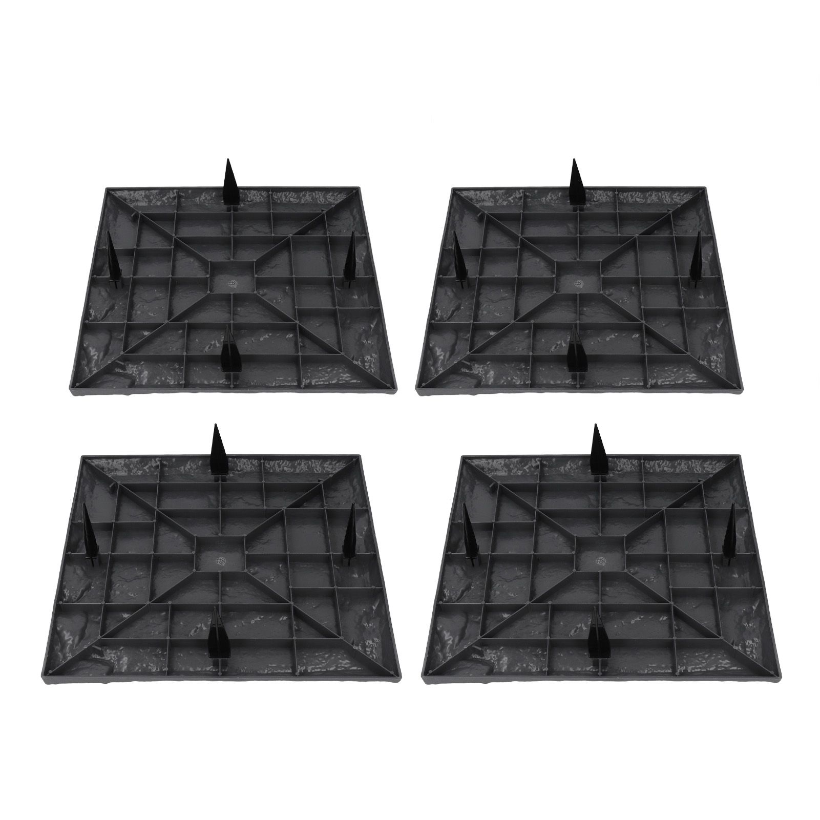 Stepping Stone with Ground Stakes Polypropylene Resin Weatherproof Garden view 11