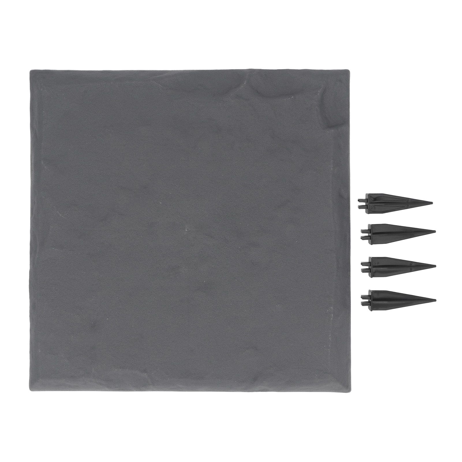 Stepping Stone with Ground Stakes Polypropylene Resin Weatherproof Garden view 12