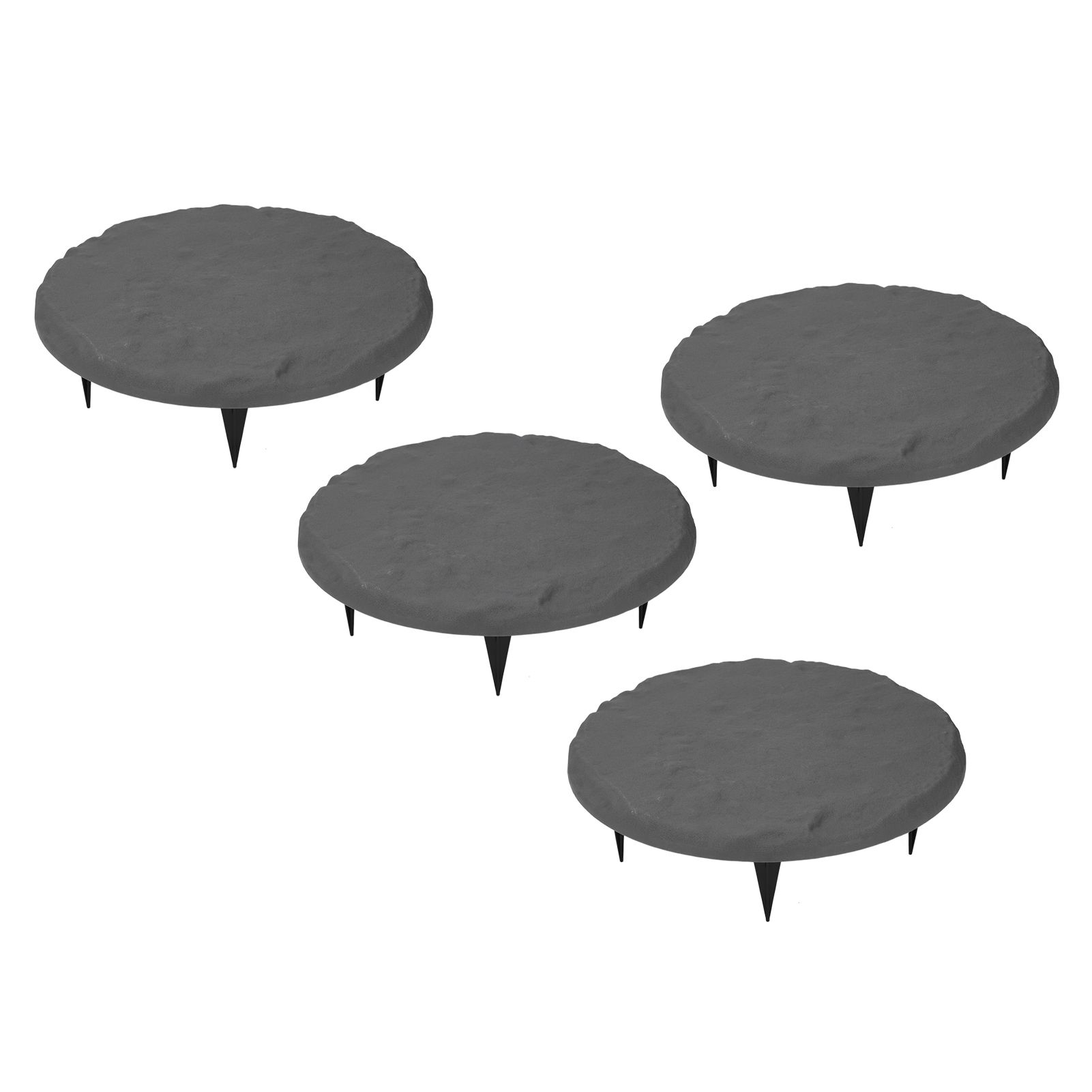 Outdoor Step Stones Decorative Polypropylene Resin Stepping Stones with Ground