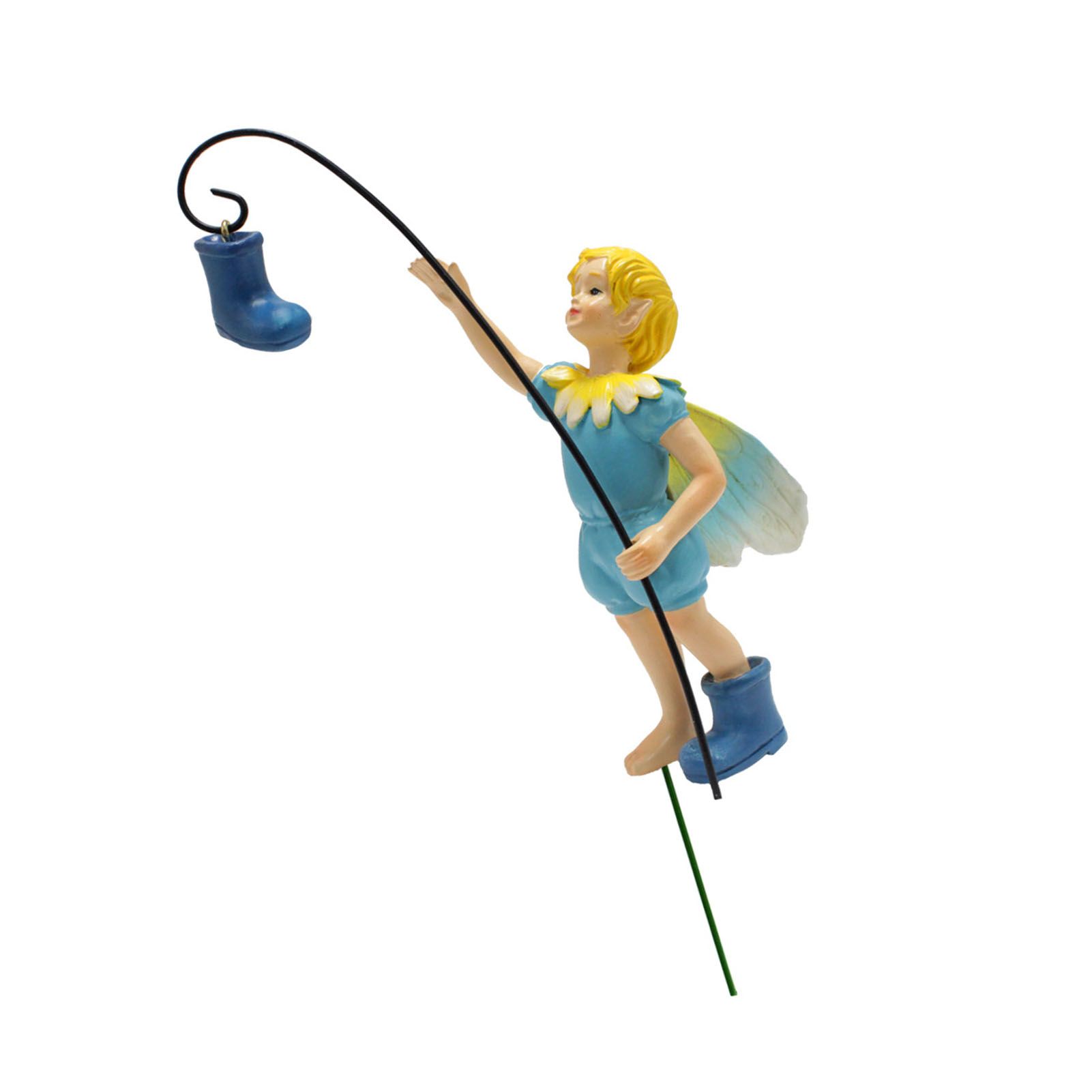 Micro Landscape Fairy Boy Decor for Garden Fairy Boy Boot Decoration Yard view 3