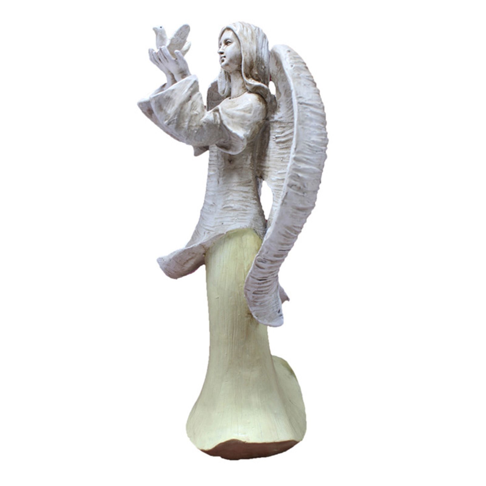Angel Statue Vintage Resin Angel and Dove Sculpture Figurine for Home Wedding view 6