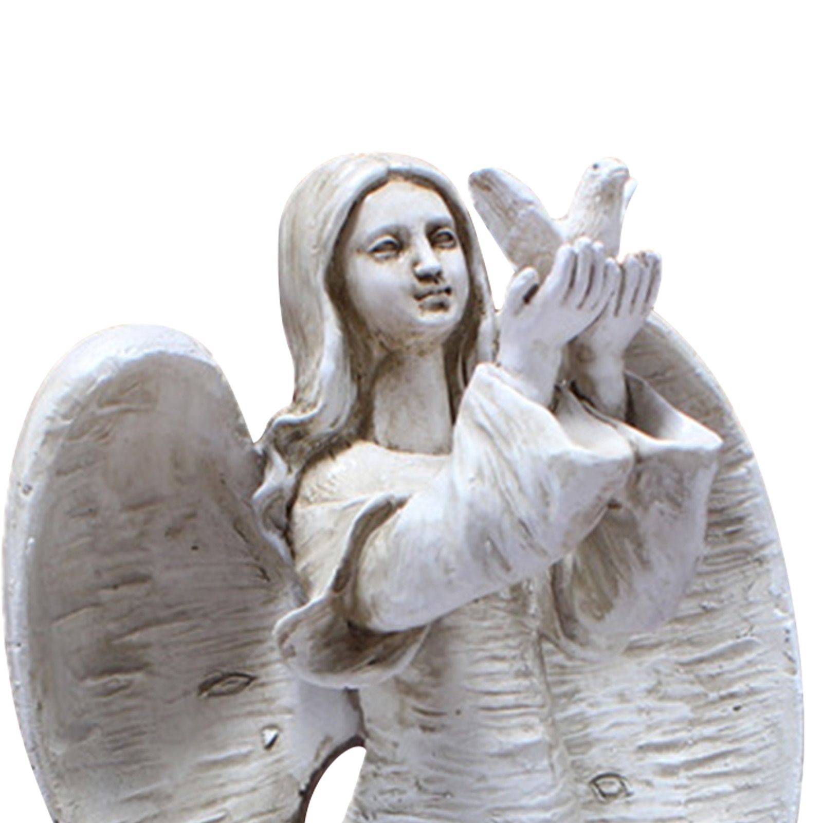 Angel Statue Vintage Resin Angel and Dove Sculpture Figurine for Home Wedding view 7