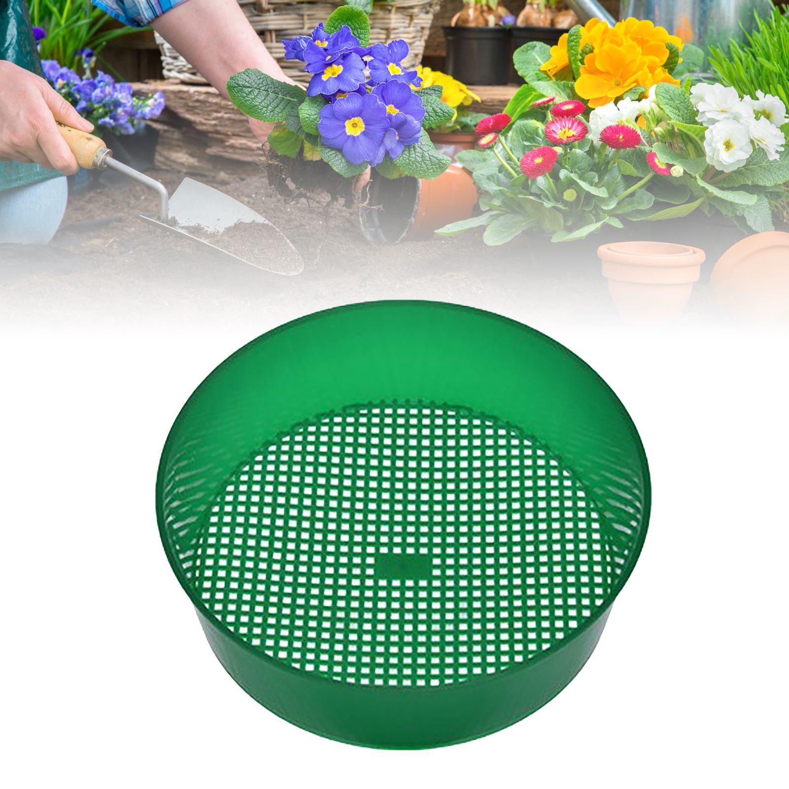 Plastic Garden Soil Sieve Lightweight Plastic Gardening Rock Compost Sifter view 8