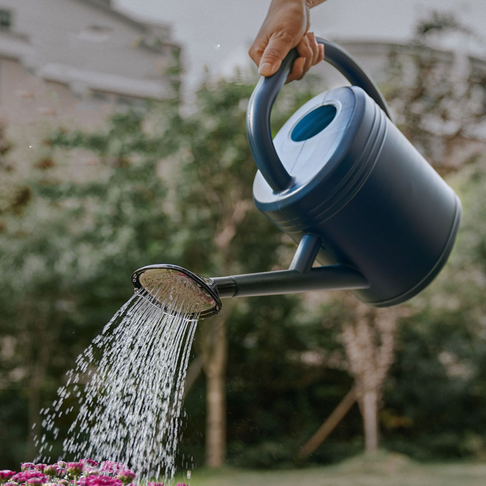 8L Plastic Household Watering Can Large Capacity Long Spout Thickened Planting view 9
