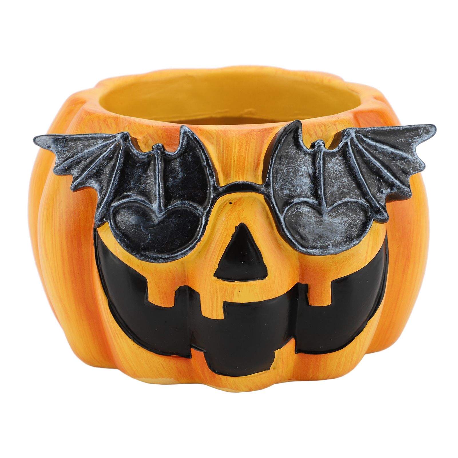 Pumpkin Planter Pot Decorative Ornament Resin Cute Pumpkin Face Vase for view 3