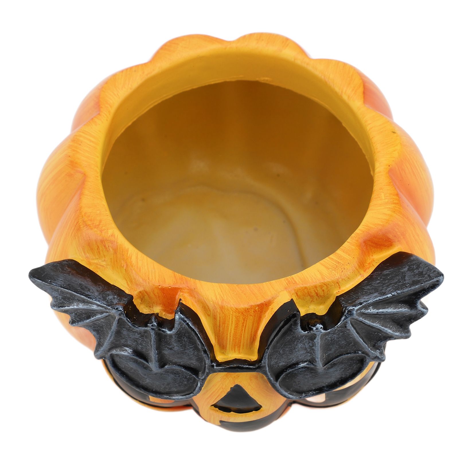 Pumpkin Planter Pot Decorative Ornament Resin Cute Pumpkin Face Vase for view 4