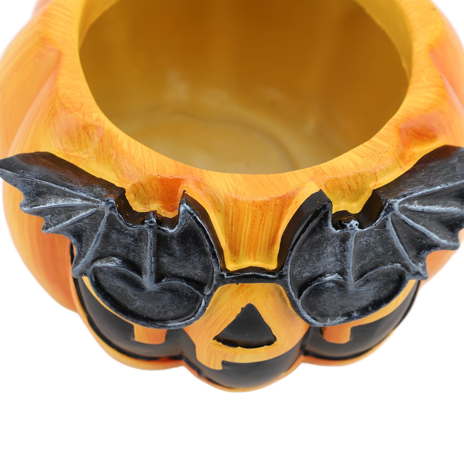 Pumpkin Planter Pot Decorative Ornament Resin Cute Pumpkin Face Vase for view 5
