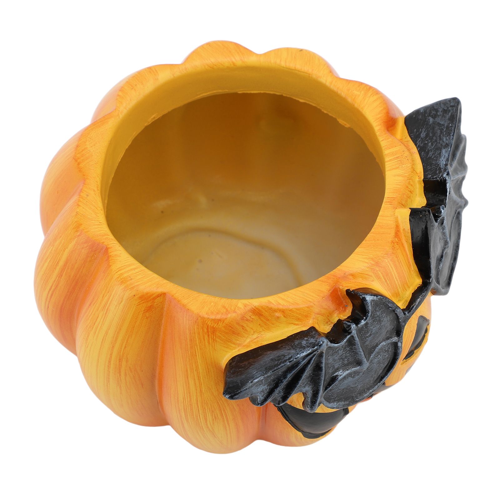 Pumpkin Planter Pot Decorative Ornament Resin Cute Pumpkin Face Vase for view 6