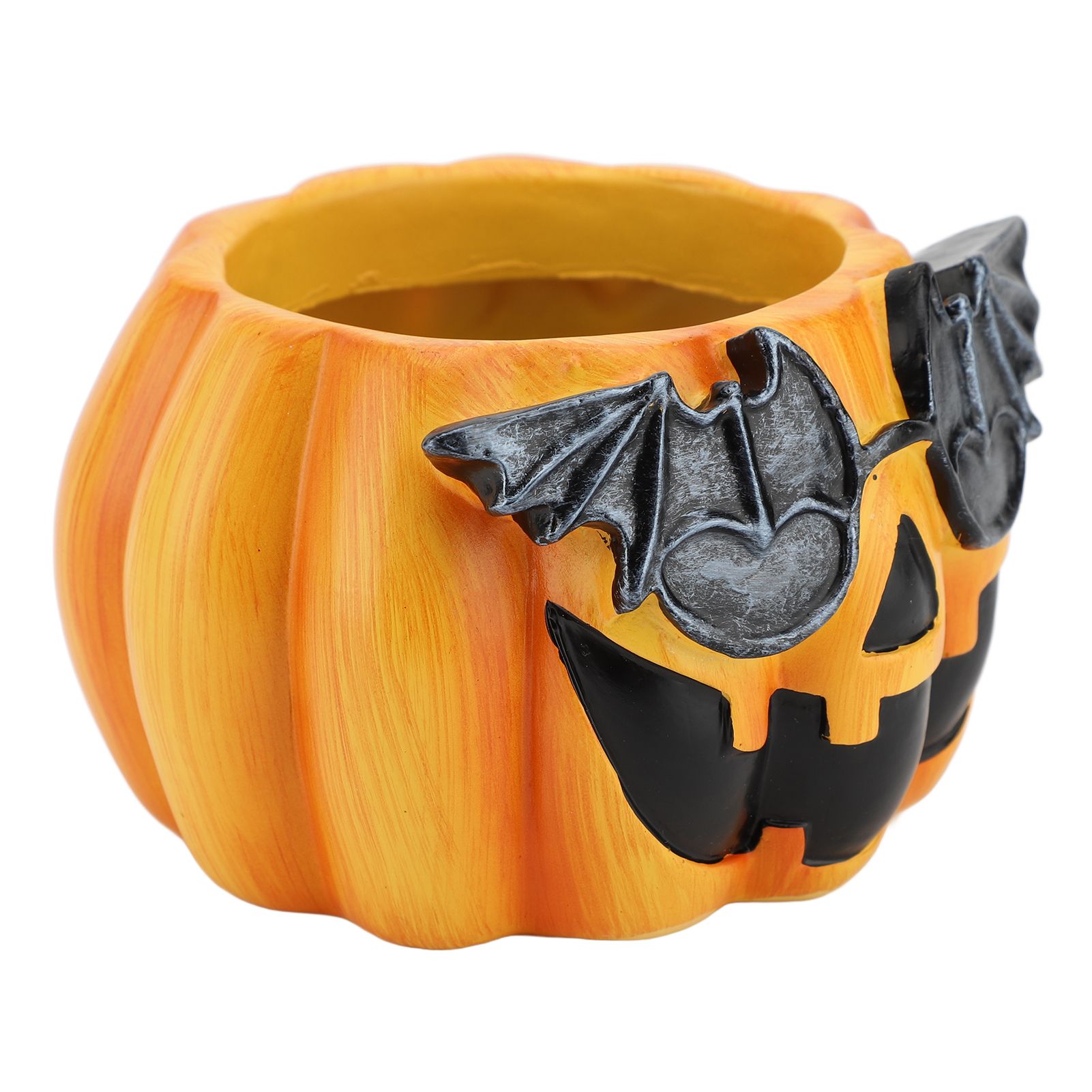 Pumpkin Planter Pot Decorative Ornament Resin Cute Pumpkin Face Vase for view 9