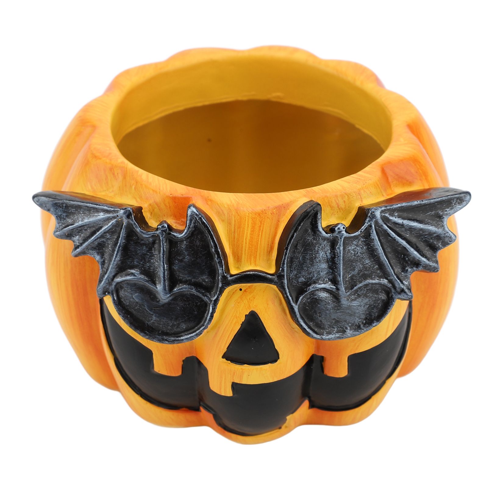 Pumpkin Planter Pot Decorative Ornament Resin Cute Pumpkin Face Vase for view 11