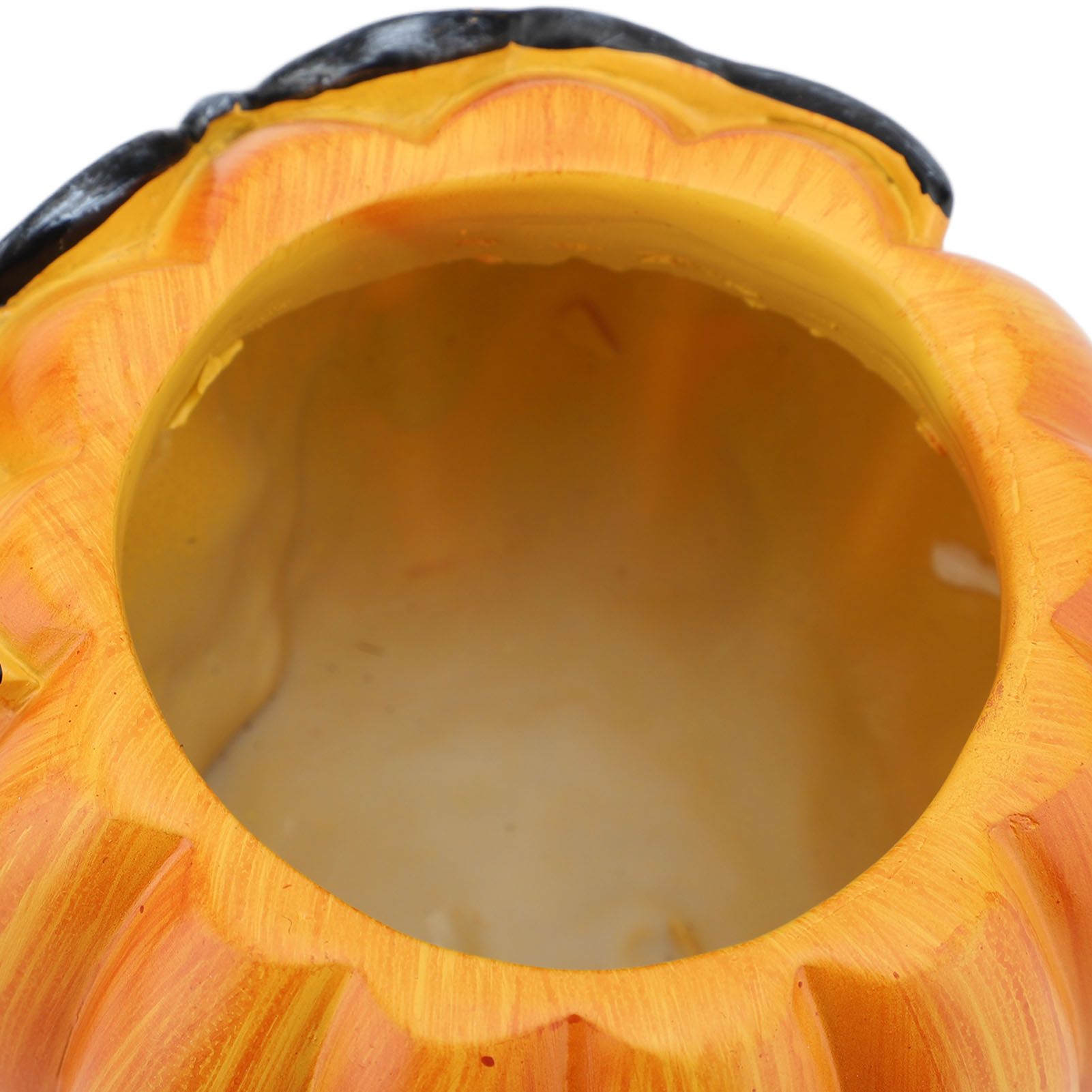 Resin Pumpkin Planter Pot Succulent Planter Cute Pumpkin Face Planter Orange view 2